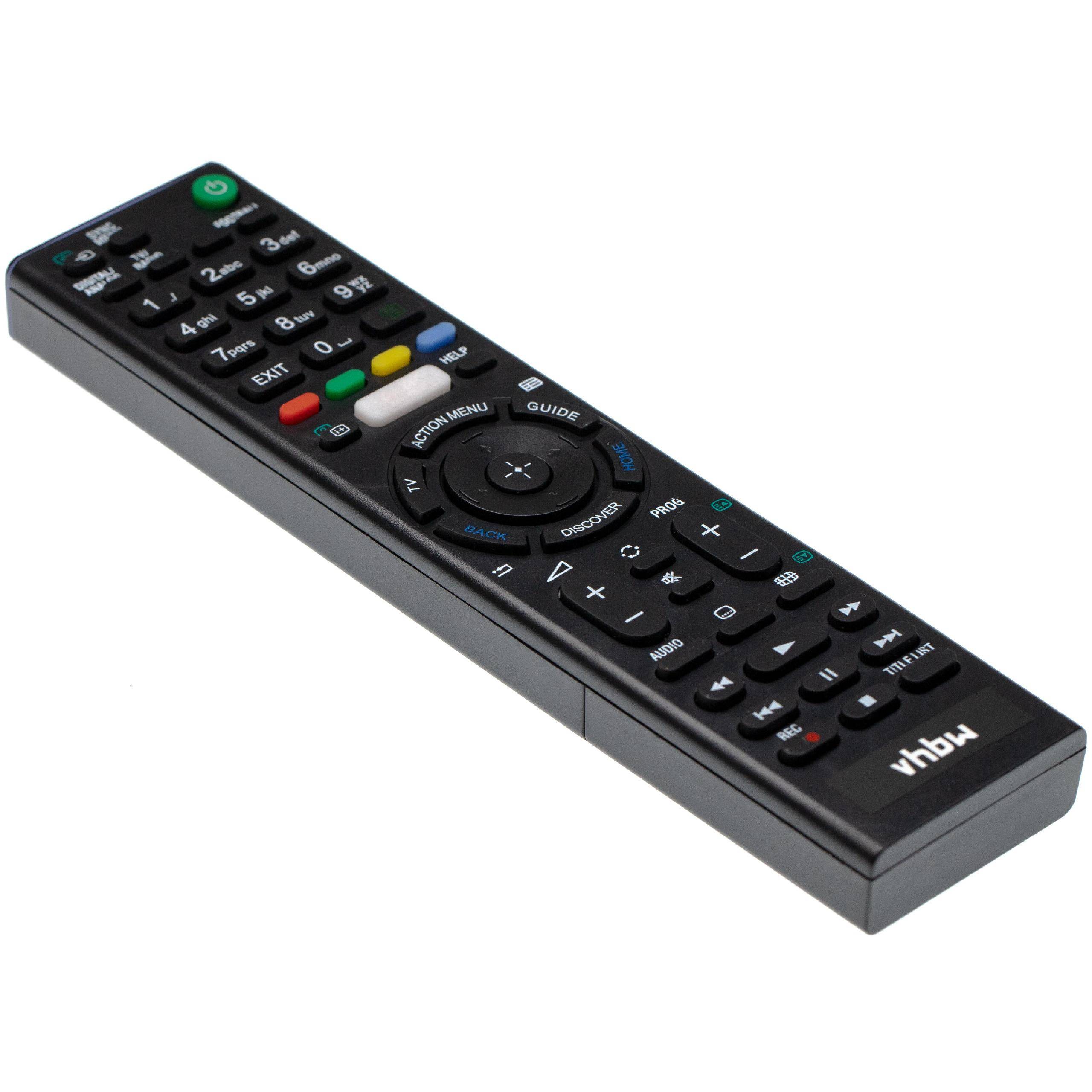 vhbw Fernbedienung kompatibel mit Sony KDL-40HX759, KDL-40HX75G, KDL-40HX850, KDL40HX850, KDL-40HX758 Fernseher, TV - Ersatzfernbedienung