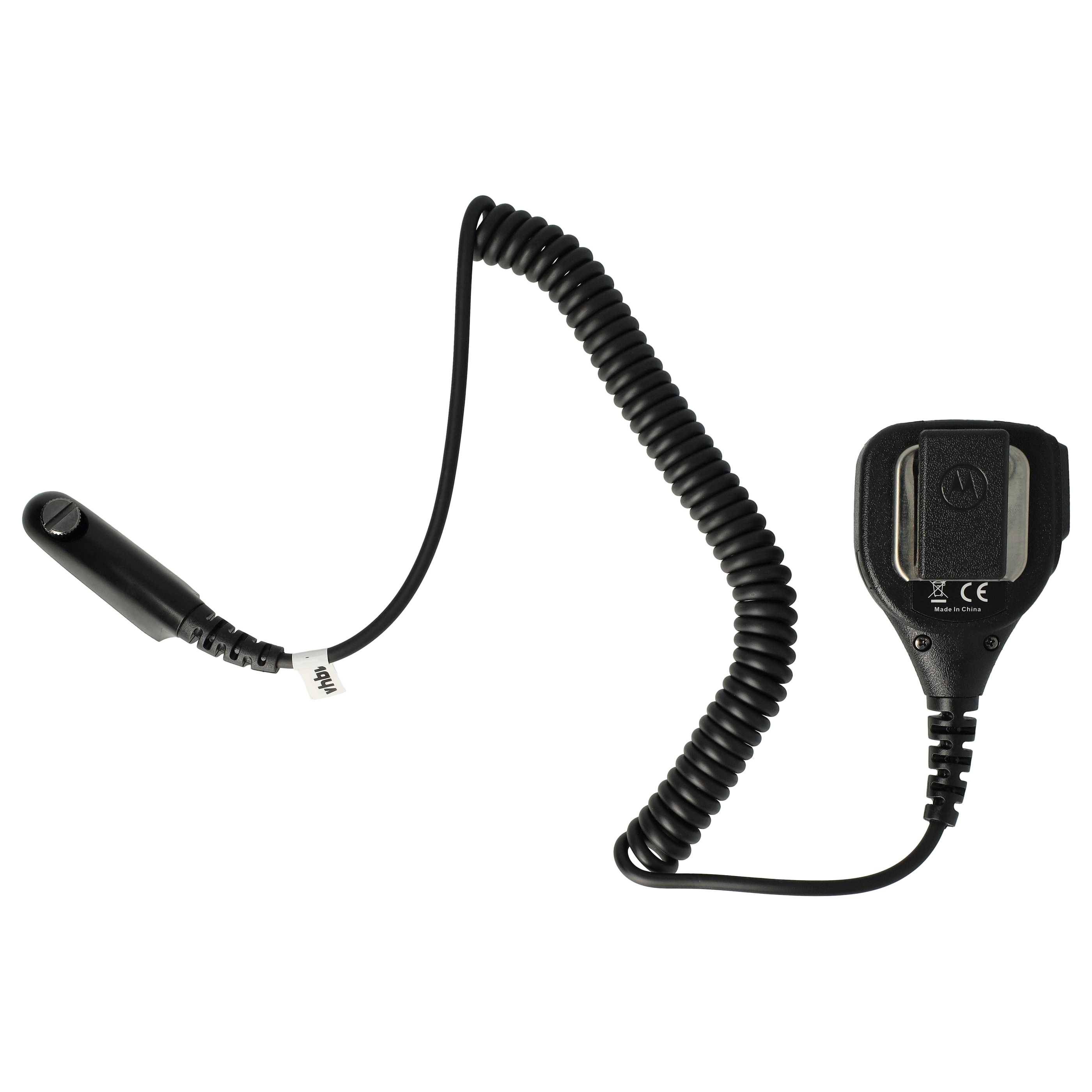 vhbw Lautsprecher-Mikrofon kompatibel mit Motorola PRO5450, PRO5550, PRO5350, PRO7750, PRO5750, PRO7550, PRO7450, PRO7150, PRO7350 Funkgerät