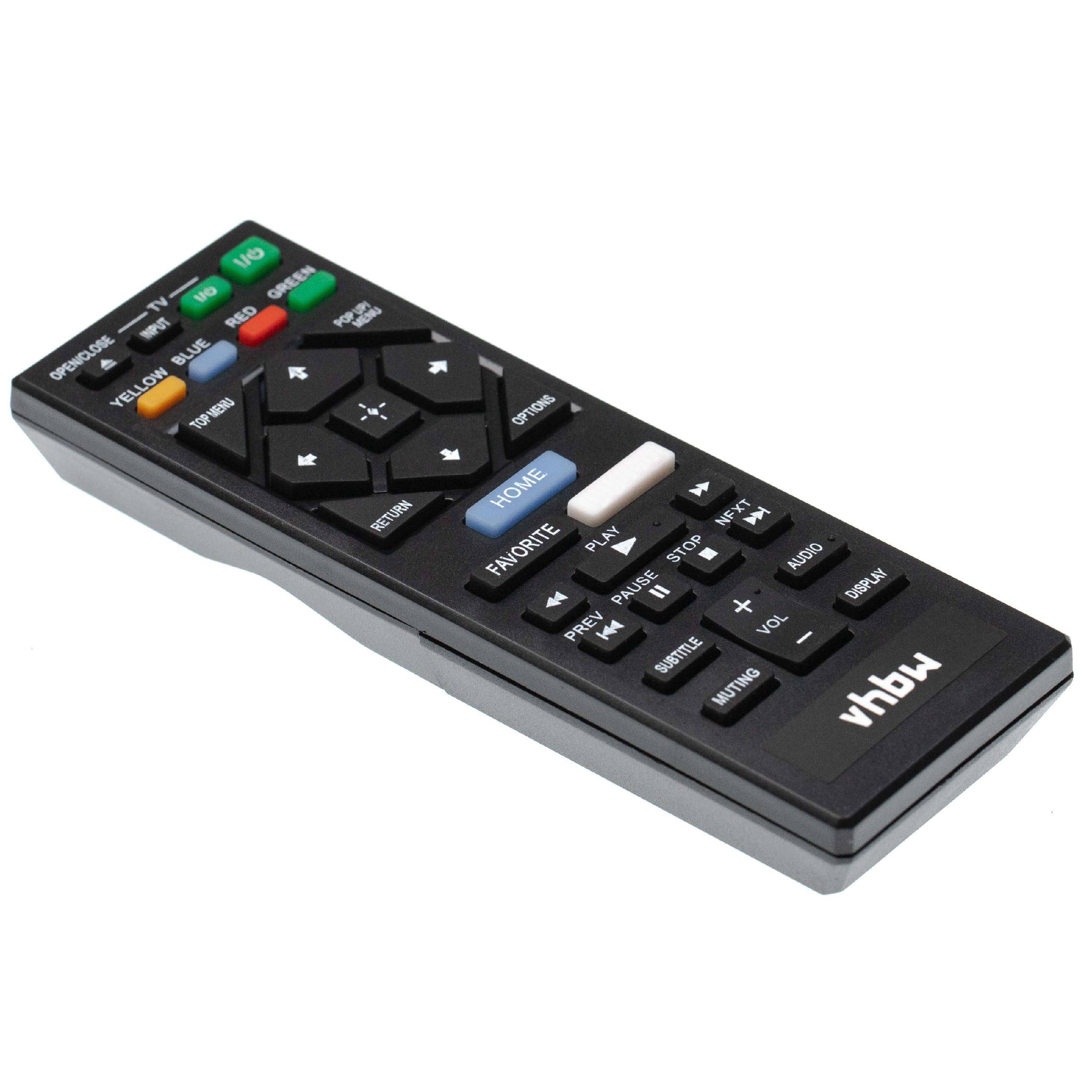 vhbw Fernbedienung kompatibel mit Sony BDP-BX550, BDP-BX350, BDP-S1500, BDP-BX650, BDP-BX150 Blu-Ray Disc Player - Ersatzfernbedienung