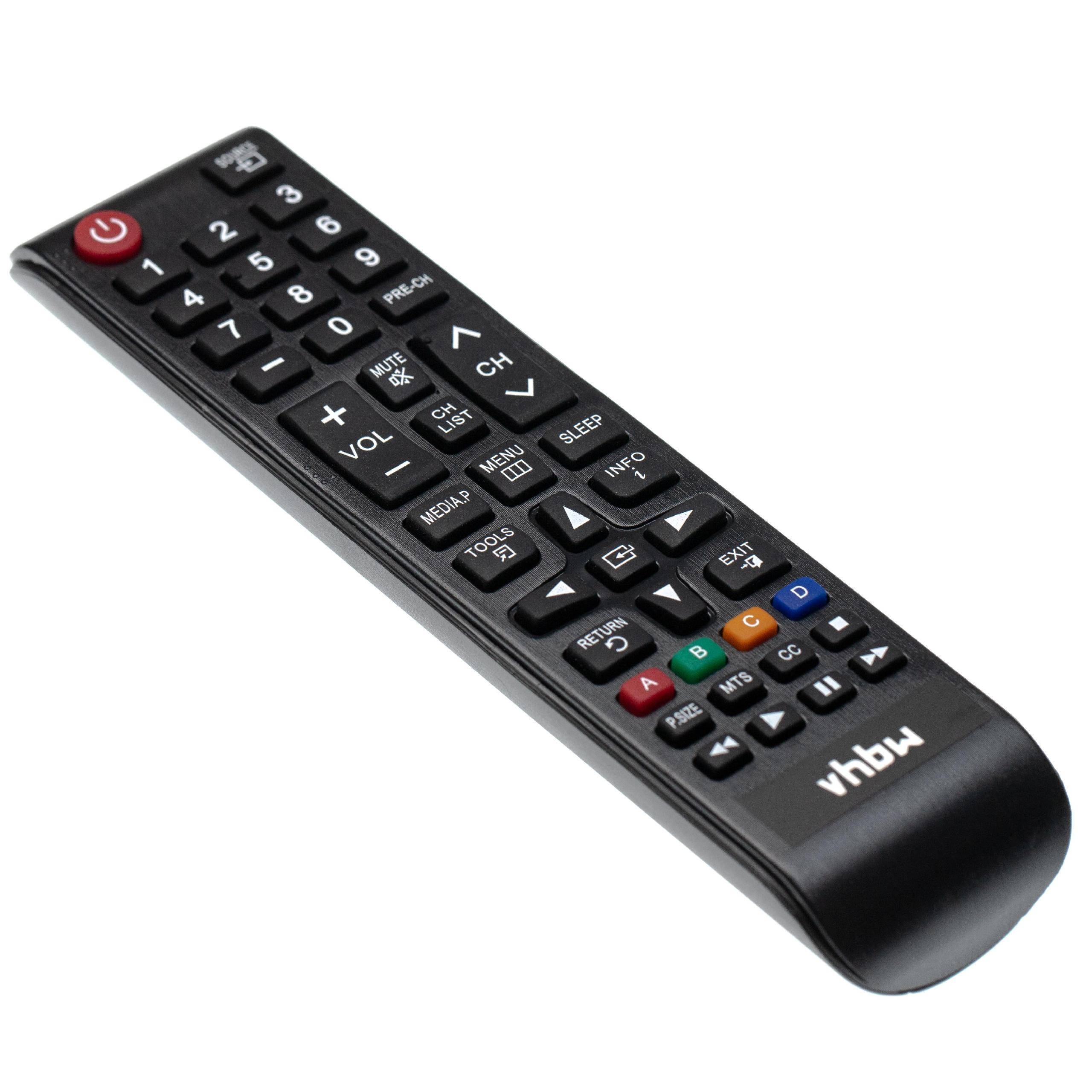 vhbw Fernbedienung kompatibel mit Samsung LT24E310ND, LH46HDBPLGA/ZA, LH32HDBPLGR/ZA, LH32HDBPLGA/ZA Fernseher, TV - Ersatzfernbedienung