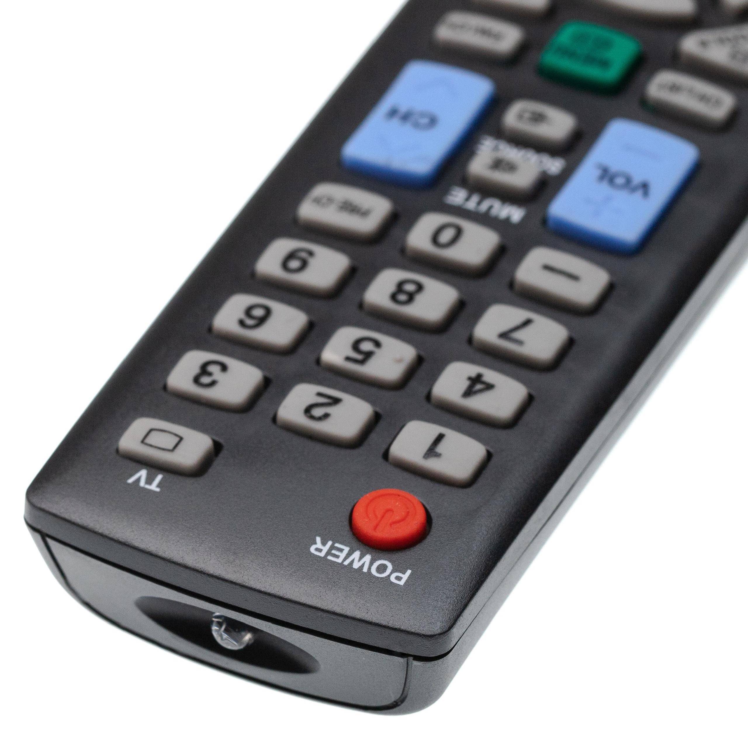 vhbw Fernbedienung kompatibel mit Samsung LN22B460B2DXZACY01, LN22B460B2DXZA, LN22B460B2DXZAST02 Fernseher, TV - Ersatzfernbedienung