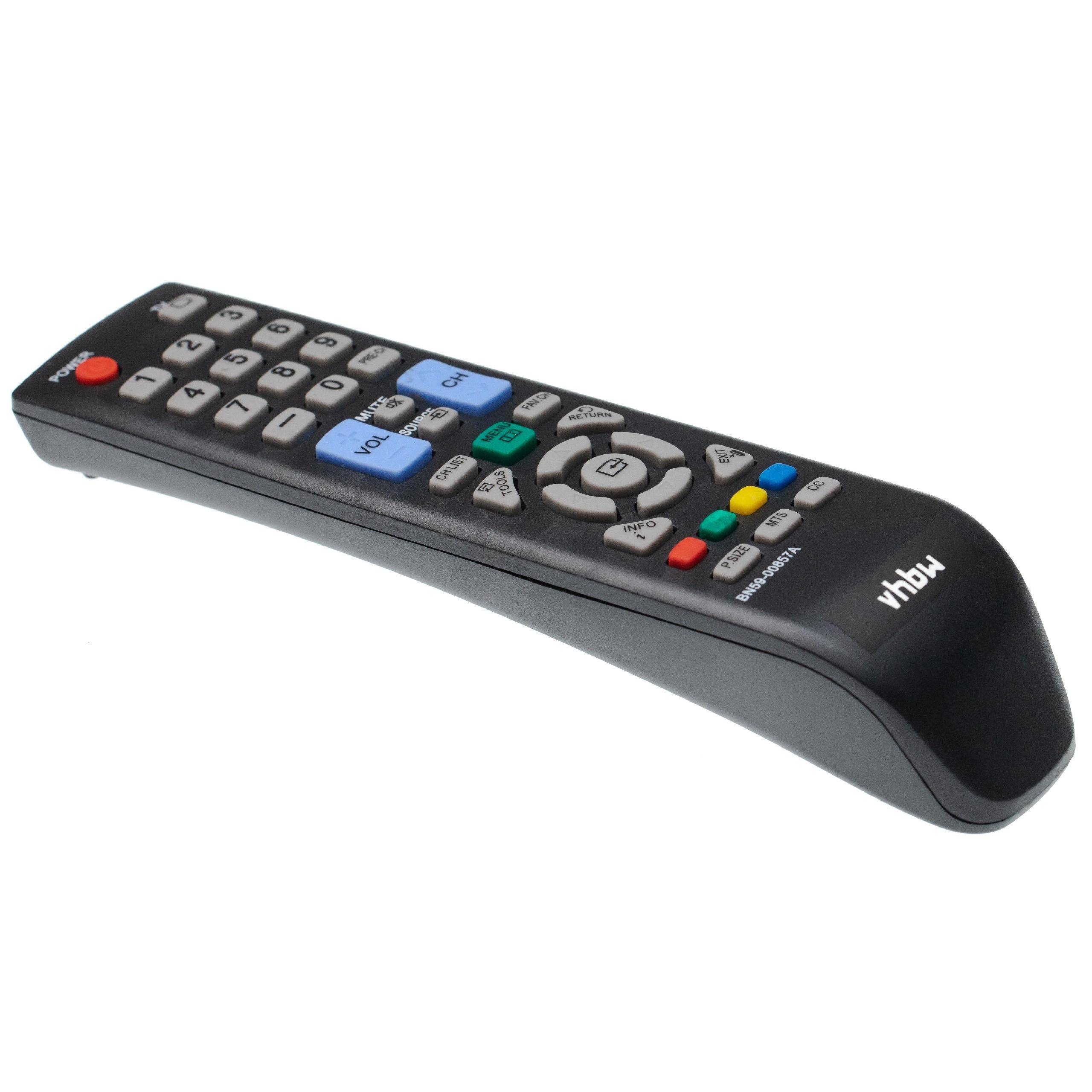 vhbw Fernbedienung kompatibel mit Samsung 933HD, CS20H2SX/XSE, BN5900857A, LA26R71BBL/XTL, HLR6167W Fernseher, TV - Ersatzfernbedienung