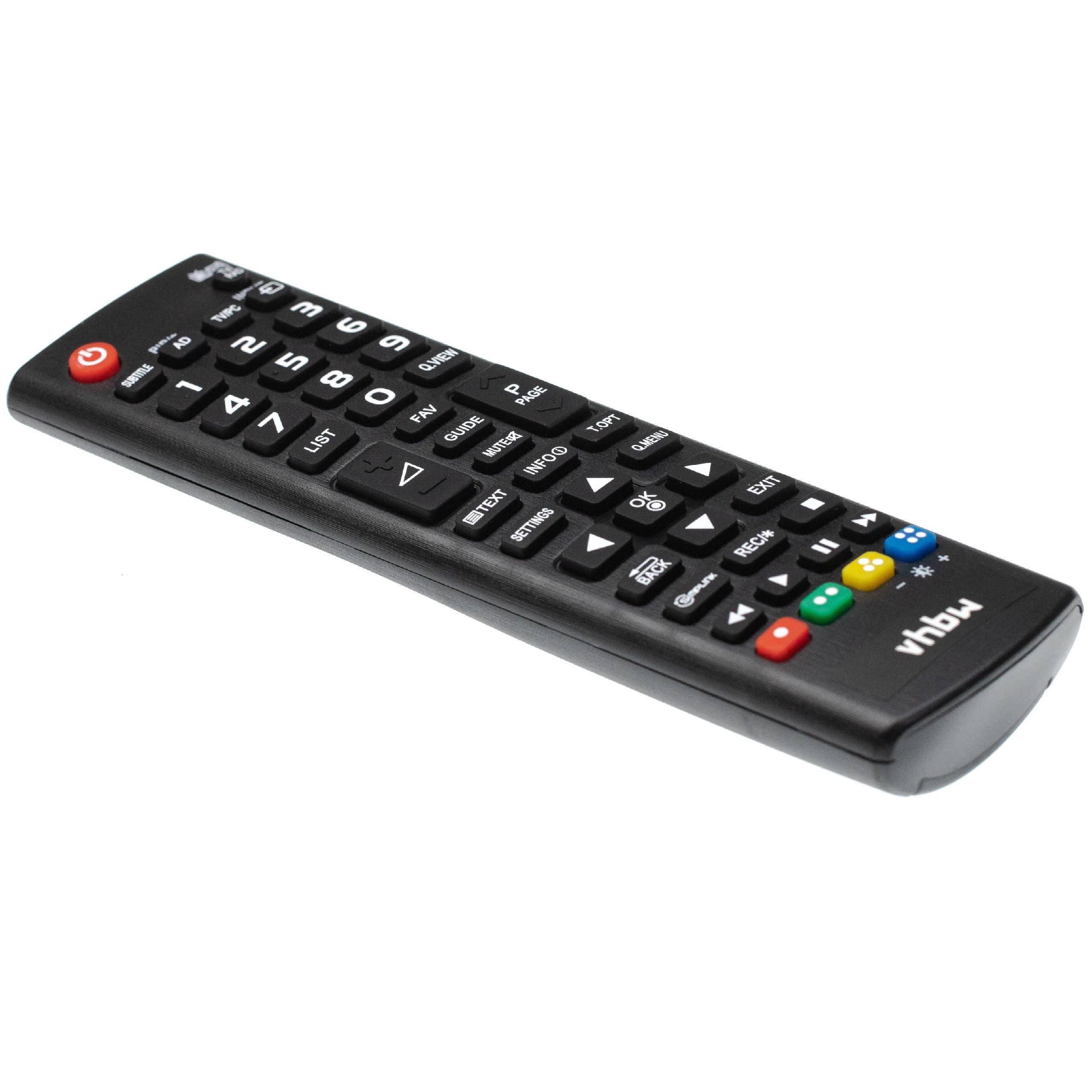 vhbw Fernbedienung kompatibel mit LG 24MT40D, 24MN43D-PZR.AEUGLUP, 22MT40D-PZR.AEUMLUP, 24MN43D-PZ, 24MN43D Fernseher, TV - Ersatzfernbedienung
