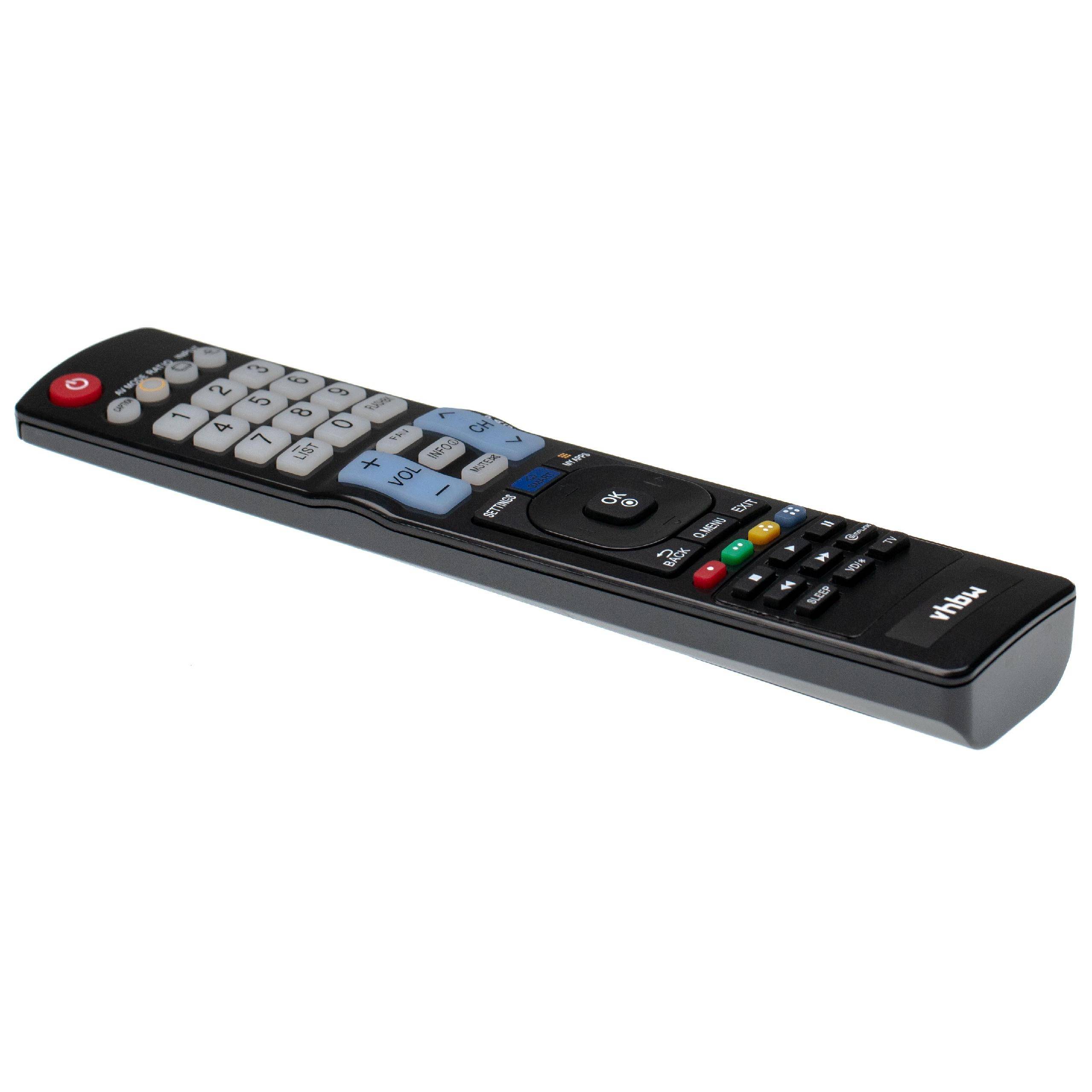 vhbw Fernbedienung kompatibel mit LG 42LB5800-UG, 42LB5800, 47LB5800UG, 47LB5800-UG, 47LB5800, 42LB5800UG Fernseher, TV - Ersatzfernbedienung