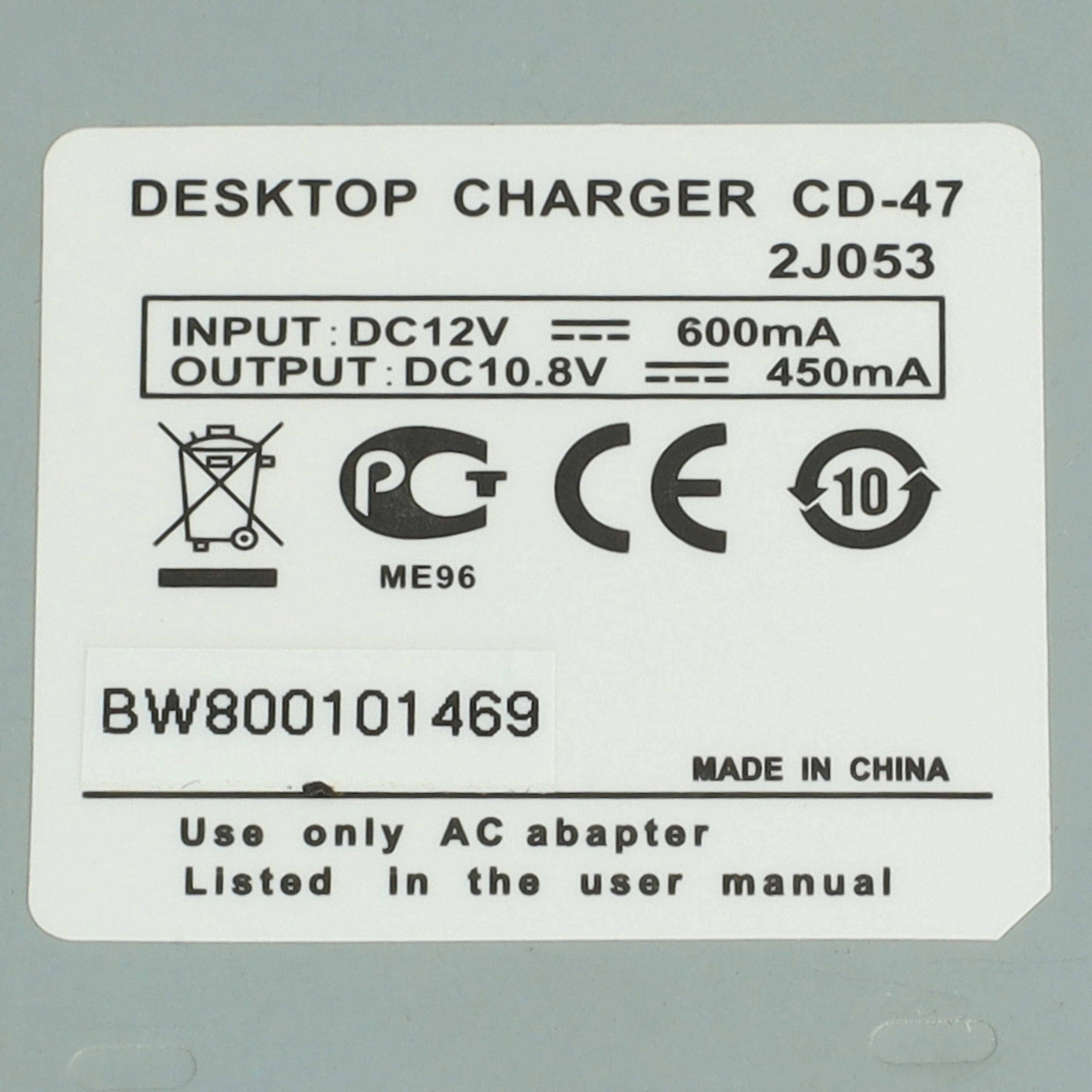 vhbw Ladegerät kompatibel mit Yaesu VX-170, VX-150, VX-160 Funkgerät - Ladestation + Netzteil + KFZ-Kabel, 10,8 V, 0.45 A