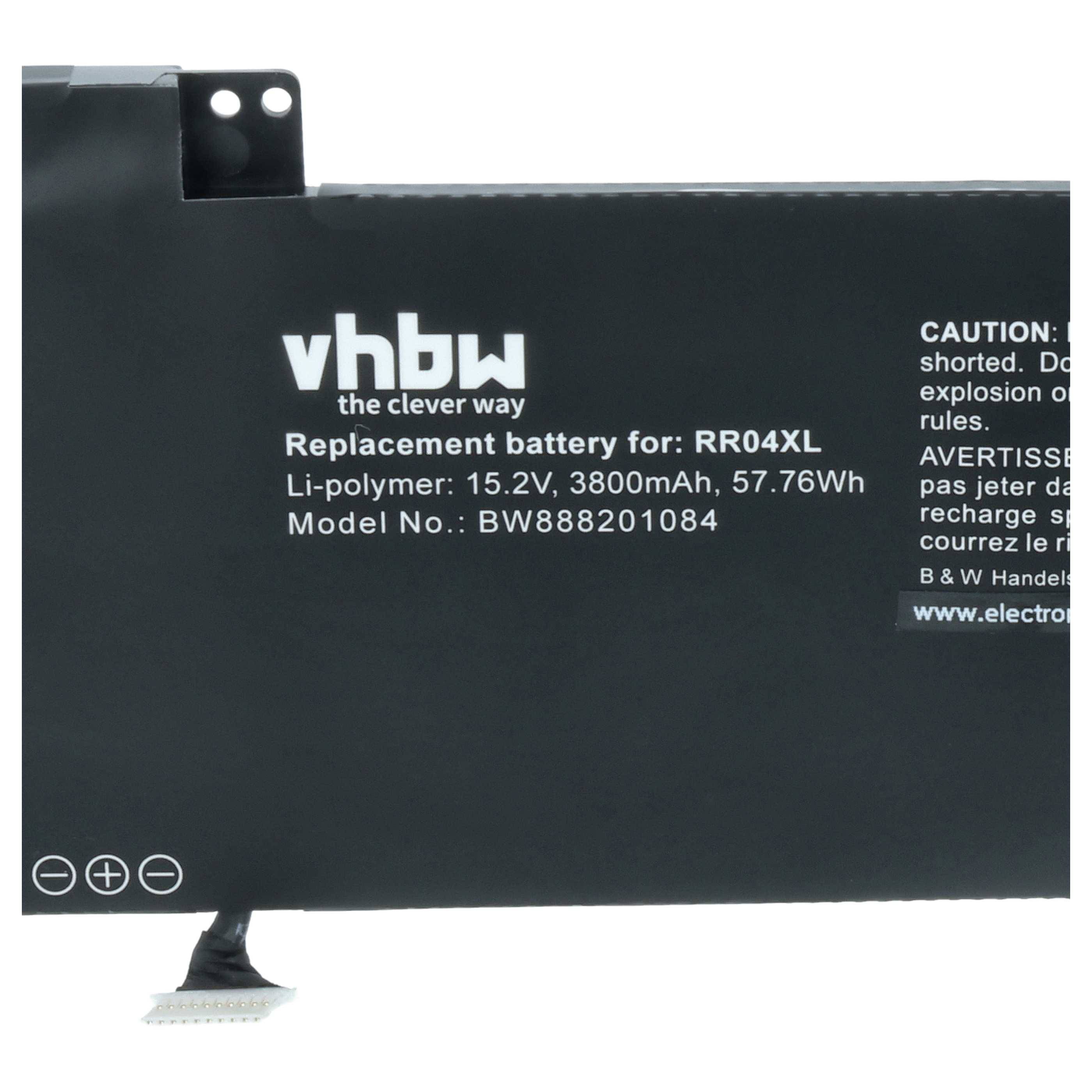 vhbw Akku kompatibel mit HP Omen 15-5097NF-M0C53EA, 15-5097NF, 15-5090NZ-K3F63EA, 15-5090nz Notebook (3800 mAh, 15,2 V, Li-Ion)