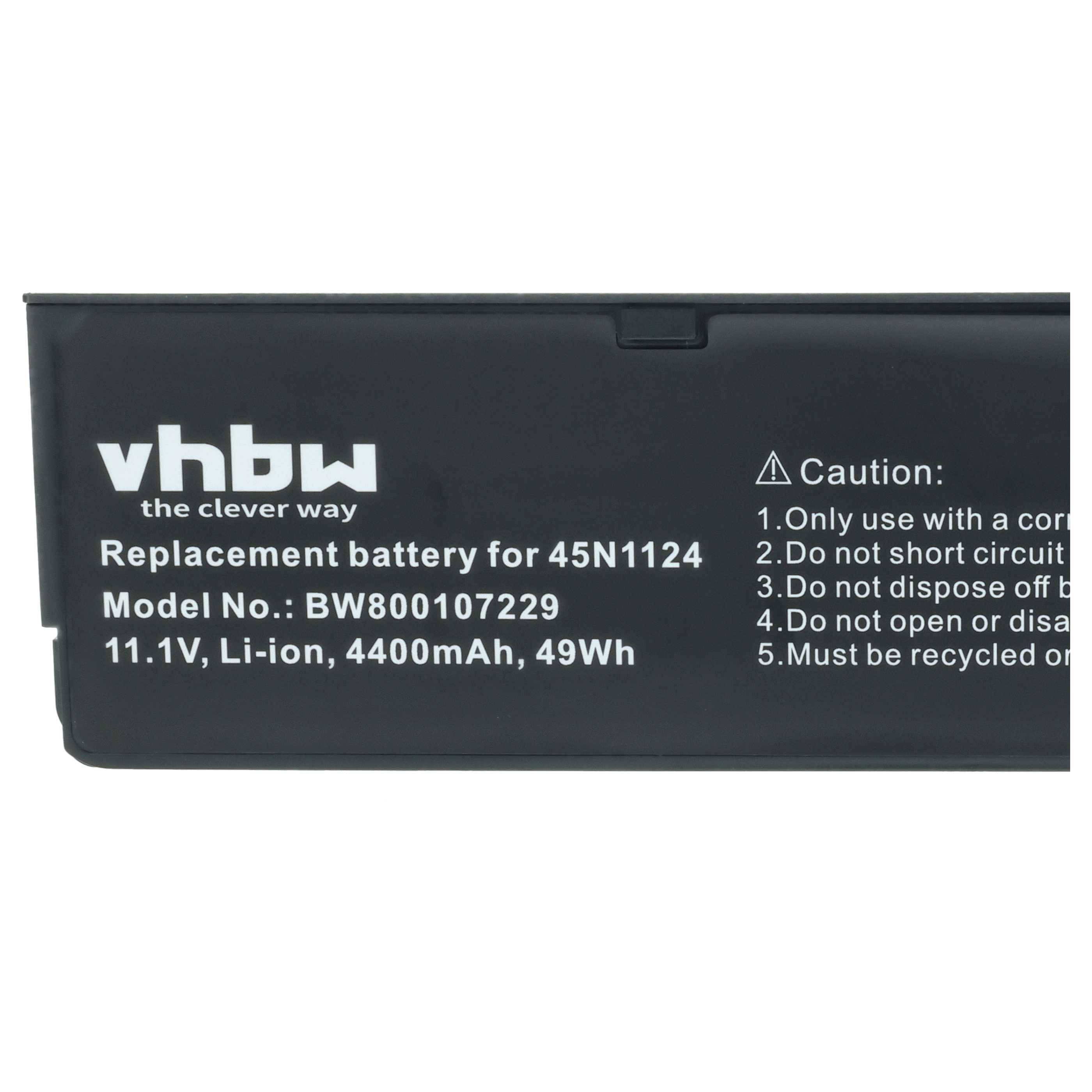 vhbw Akku kompatibel mit Lenovo ThinkPad T440s(20AQ0026CD), T440s(20AQ0024CD), T440s(20AQ0023CD) Notebook (4400 mAh, 11,1 V, Li-Ion)