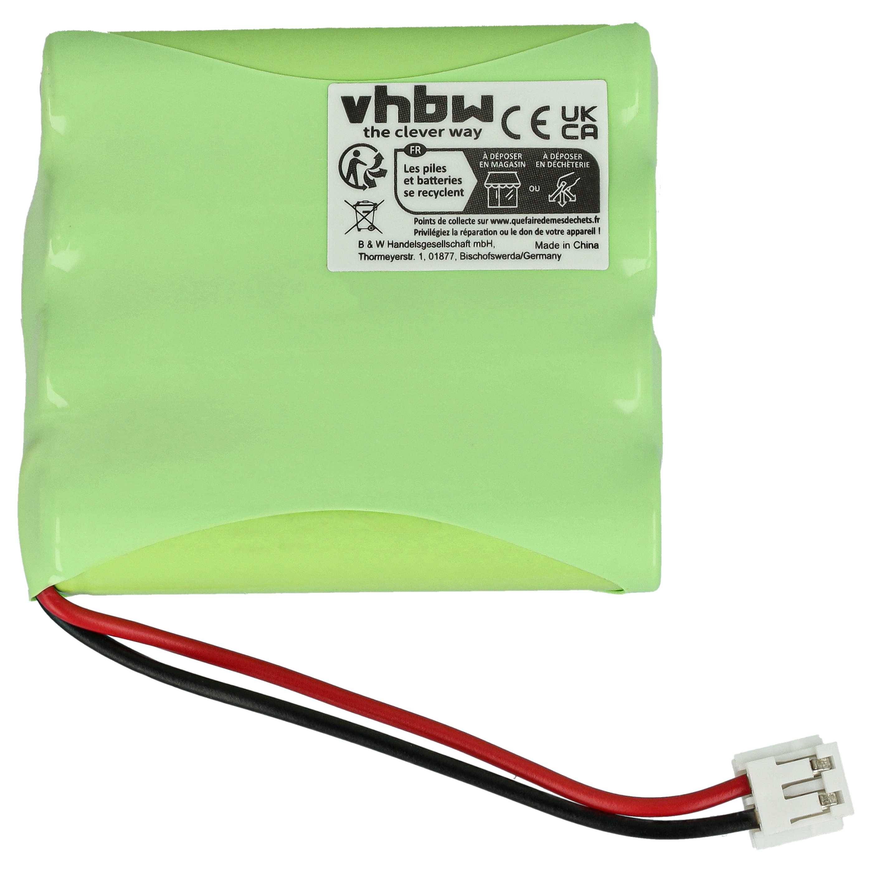 vhbw Akku kompatibel mit Hartig & Helling Janosch MBF5050 Babyphone Babytalker (700 mAh, 4,8 V, NiMH)