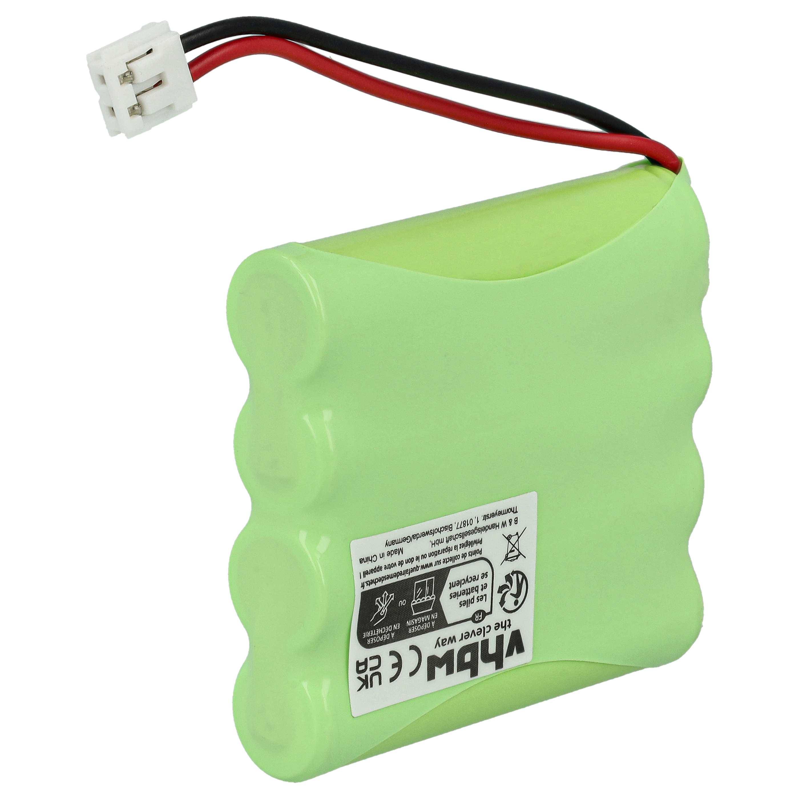 vhbw Akku kompatibel mit Hartig & Helling Janosch MBF5050 Babyphone Babytalker (700 mAh, 4,8 V, NiMH)