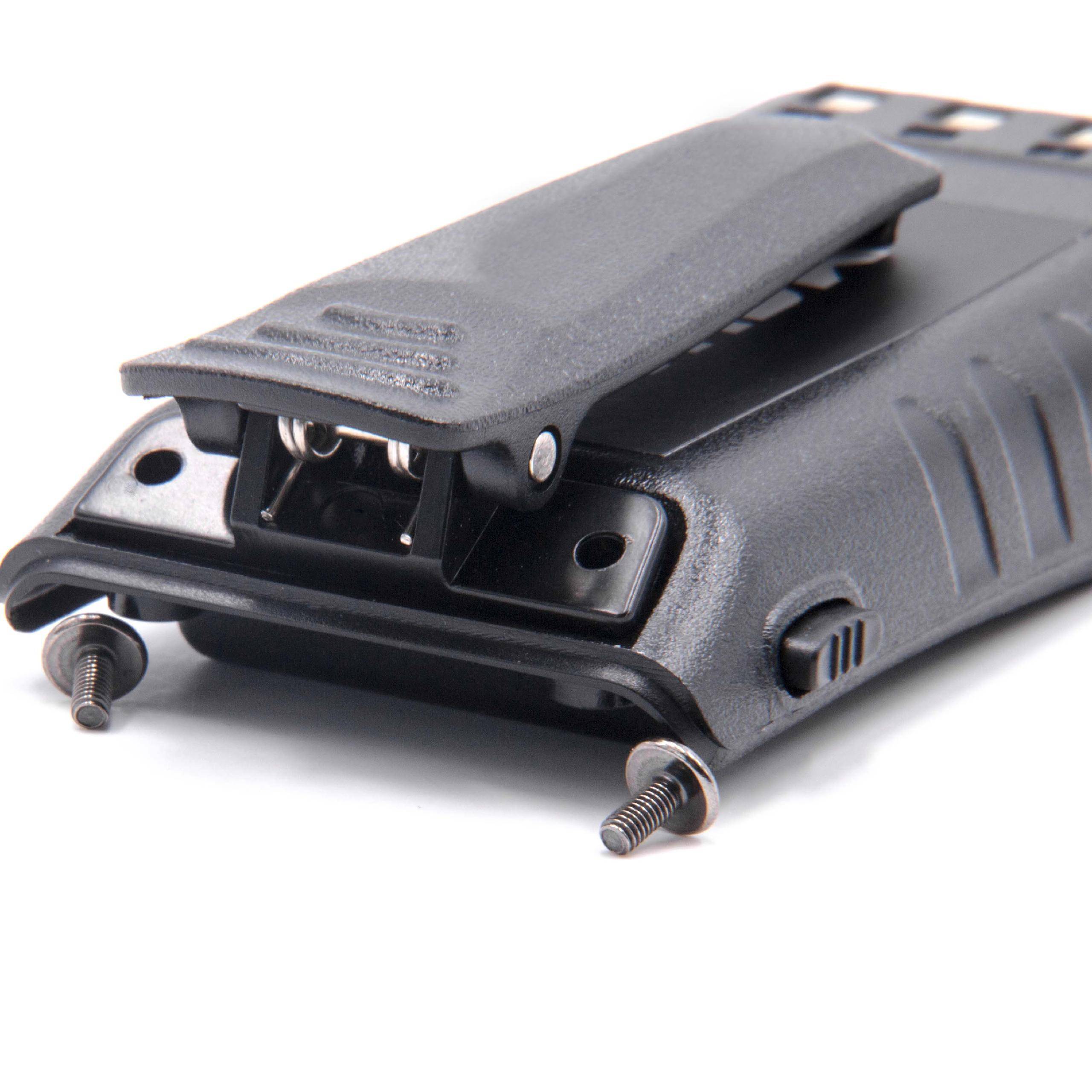 vhbw Akku Ersatz für Wouxun BLO-012, BLO-010, BAT-9P für Funkgerät, Walkie Talkie (3200 mAh, 7,4 V, Li-Ion) + Gürtelclip