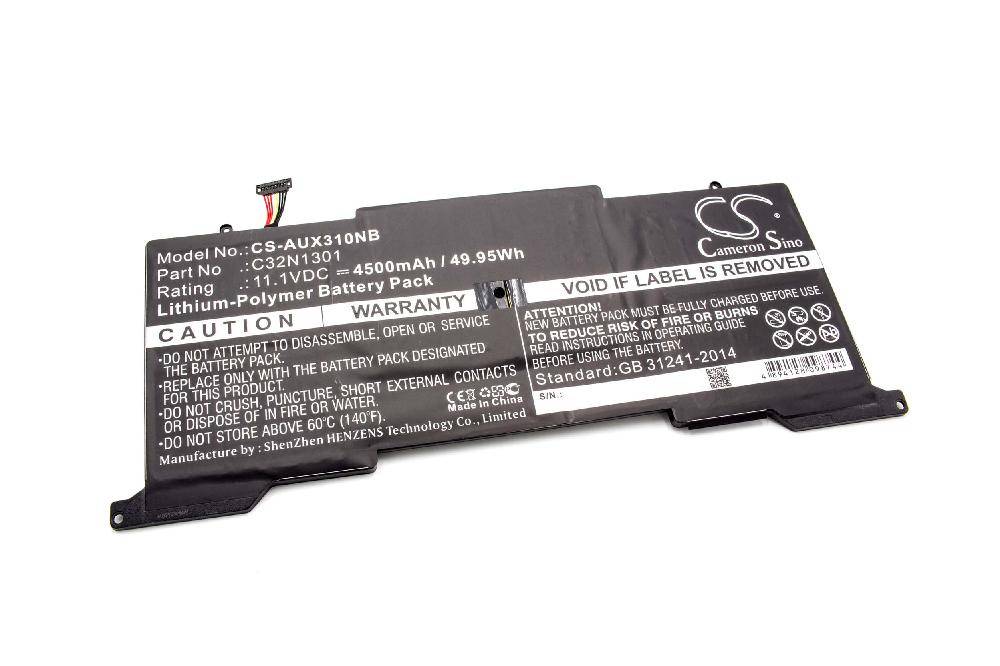 vhbw Akku kompatibel mit Asus ZenBook UX31LA-XB72, UX31LA-US51T, UX31LA-XH51T Notebook (4500 mAh, 11,1 V, Li-Polymer)