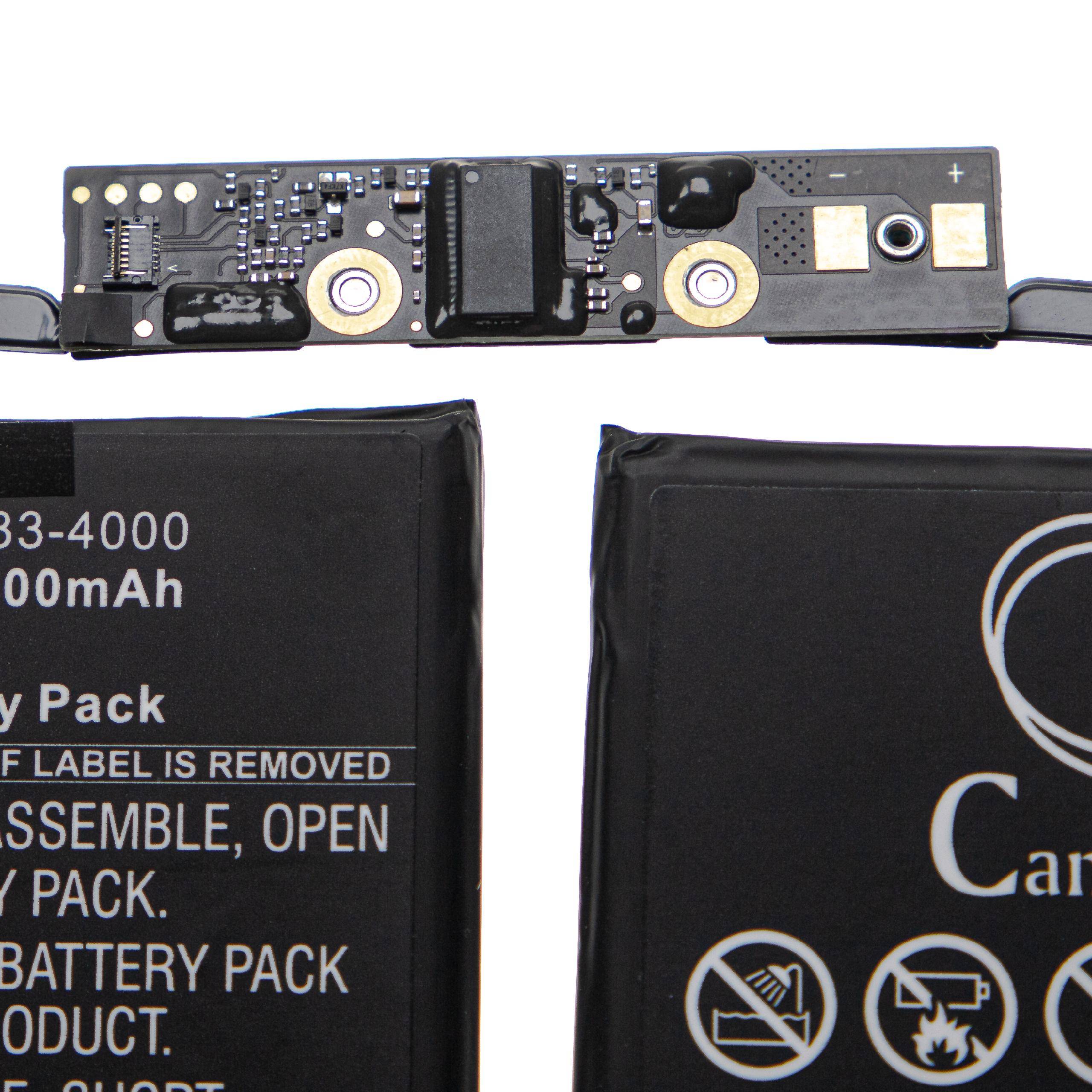 vhbw Akku kompatibel mit Apple Macbook Pro 15 A1990 | Mid-2018 Notebook (7300 mAh, 11,4 V, Li-Polymer)