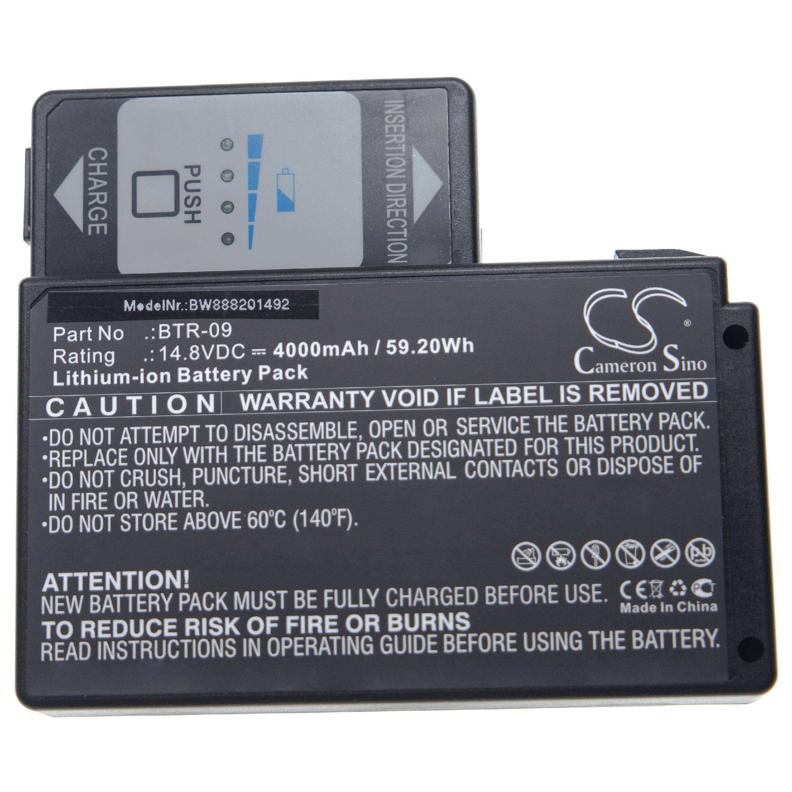 vhbw Akku Ersatz für Fujikura BTR-09 | für Spleissgerät (4000mAh, 14,8V, Li-Ion)