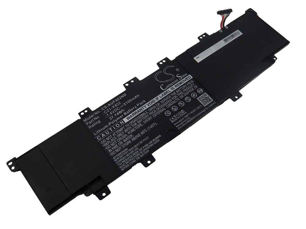 vhbw Akku kompatibel mit Asus VivoBook V400CA-CA191H, V400CA-CA125H, V400CA-CA211H Notebook (5100 mAh, 7,4 V, Li-Polymer)