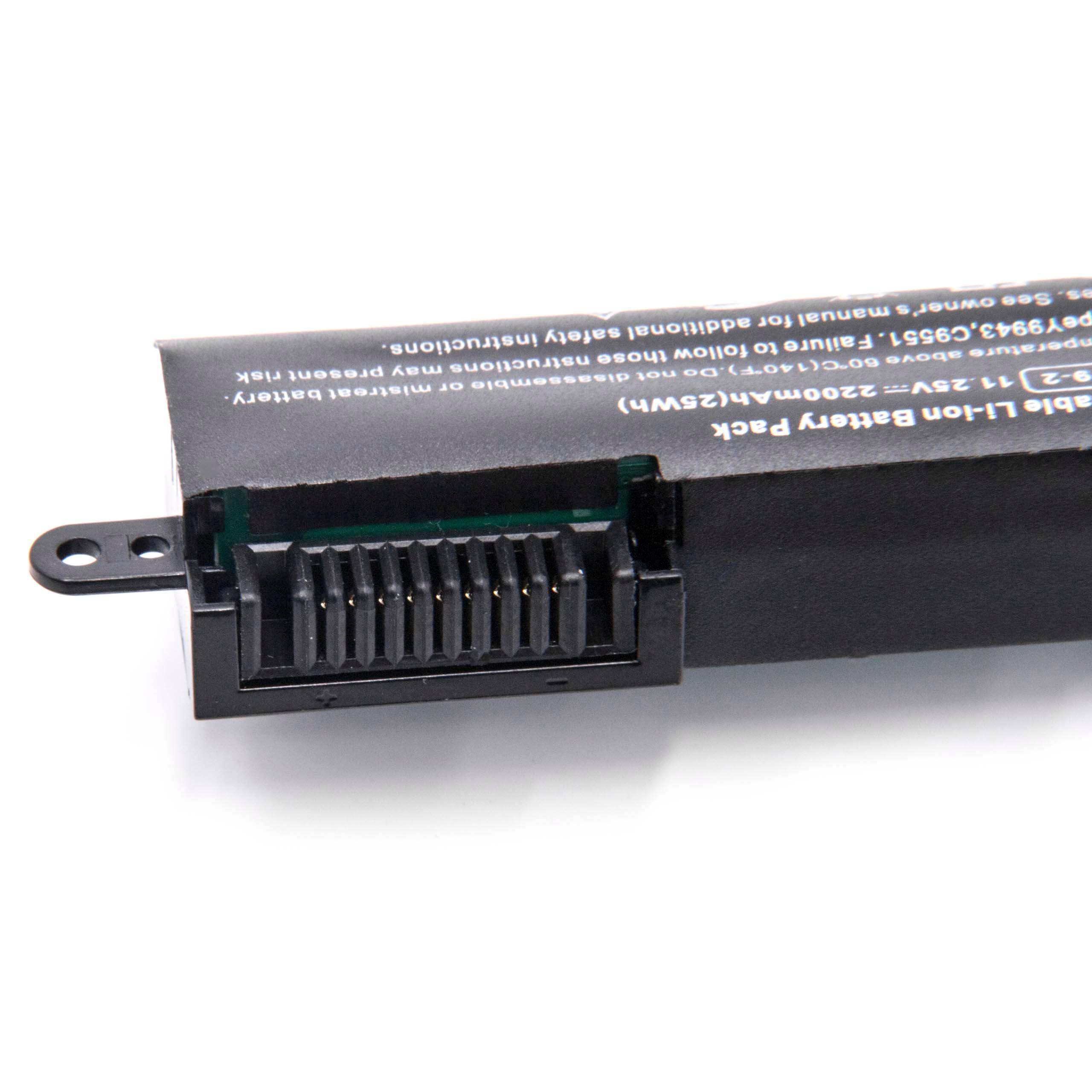 vhbw Akku kompatibel mit Asus VivoBook X540SA-XX311T, X540SA-XX564T, X540SA-XX383T, X540SA-XX511T Notebook (2200 mAh, 11,25 V, Li-Ion)