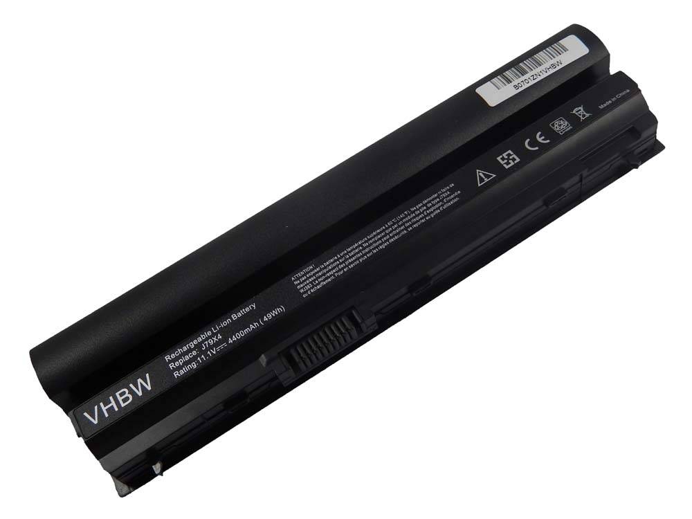 vhbw Akku Ersatz für Dell JN0C3, J79X4, HJ474, FRR0G, FHHVX, HGKH0, GYKF8, FRROG, FN3PT für Notebook (4400 mAh, 11,1 V, Li-Ion)