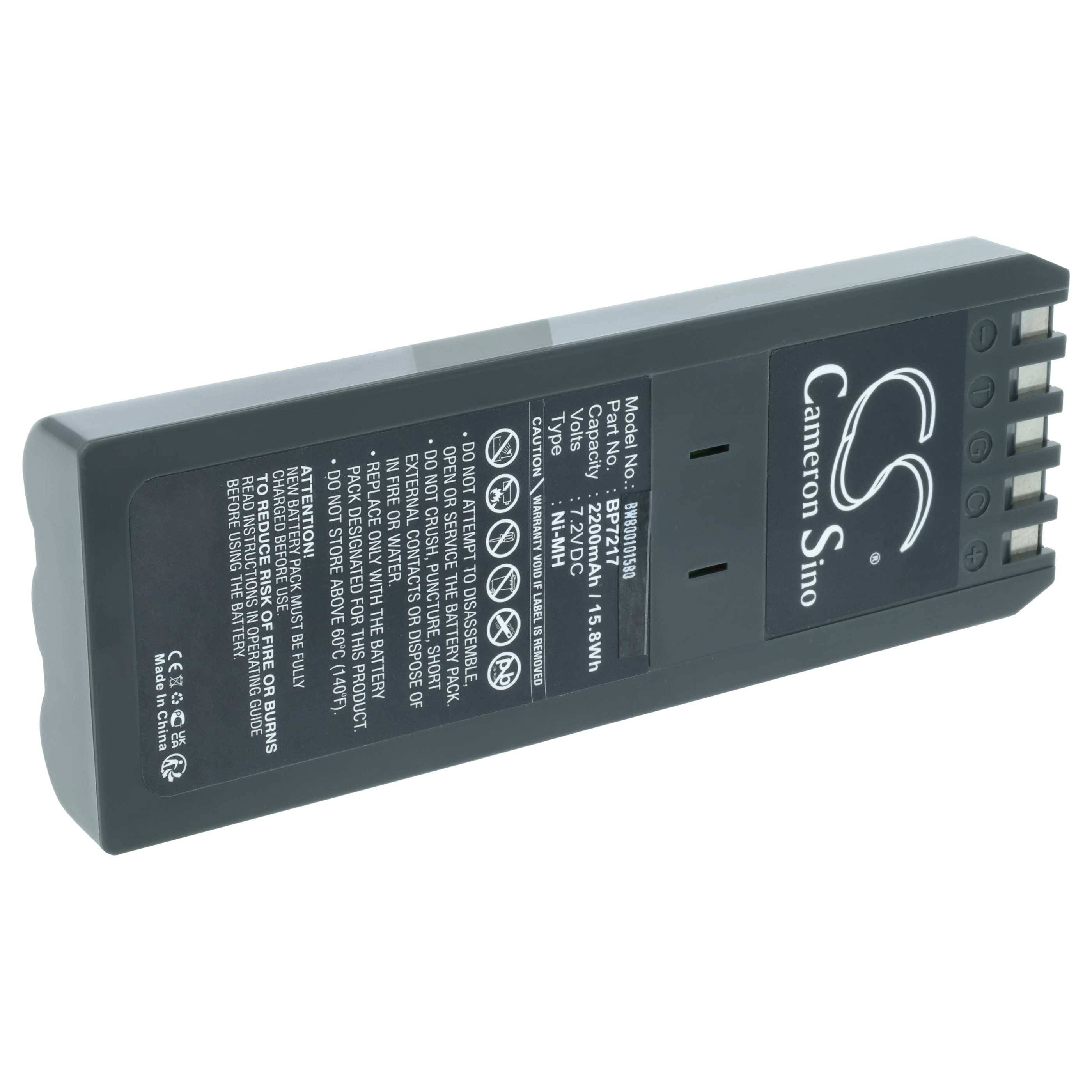 vhbw Akku kompatibel mit Fluke DSP2000 Oszilloskop, Messgerät (2200 mAh, 7,2 V, NiMH)