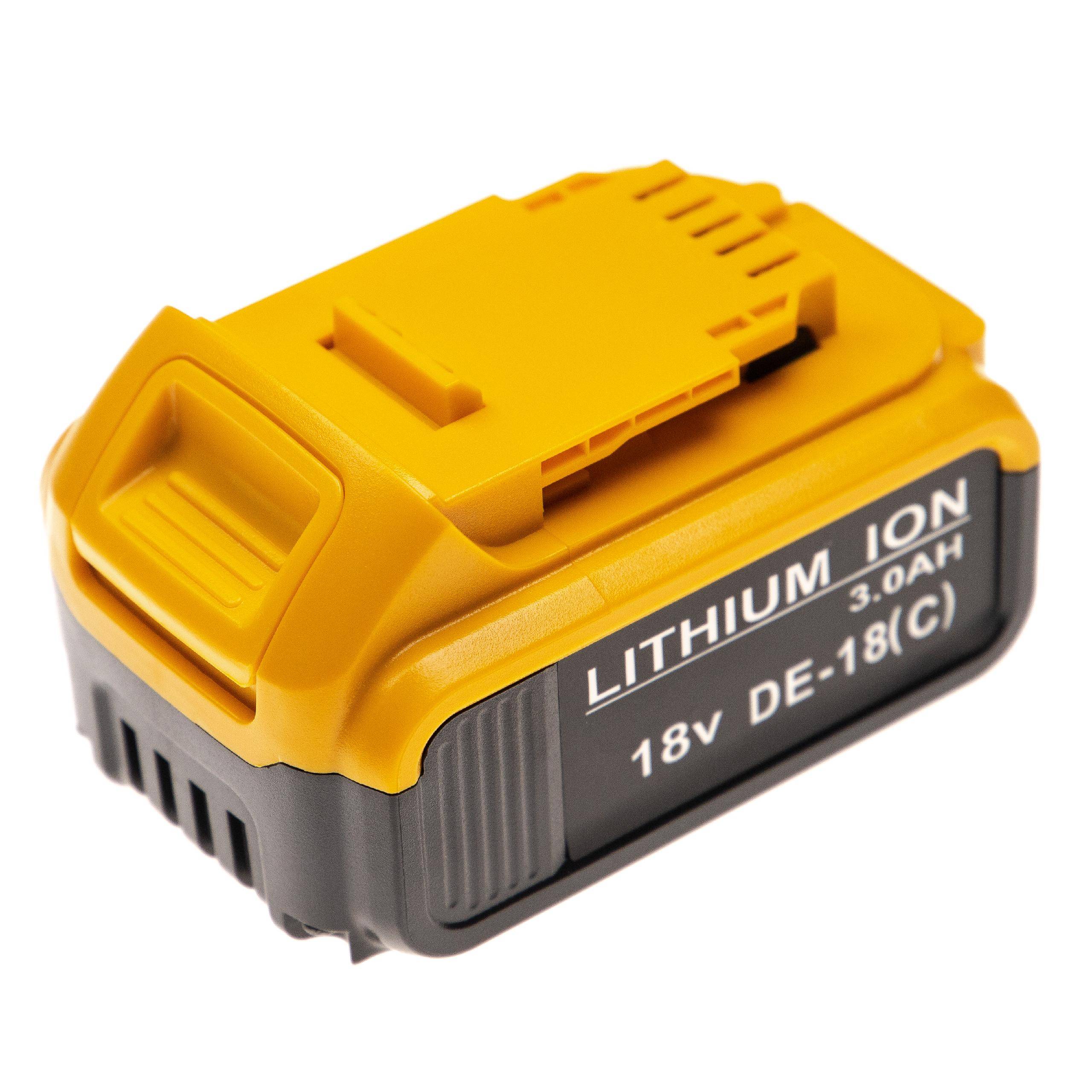 vhbw Akku kompatibel mit Dewalt DCF886M2, DCF886D2, DCF886, DCF885M2, DCF886N, DCF885N-XJ, DCF885N Werkzeug (3000 mAh, Li-Ion, 18 V)