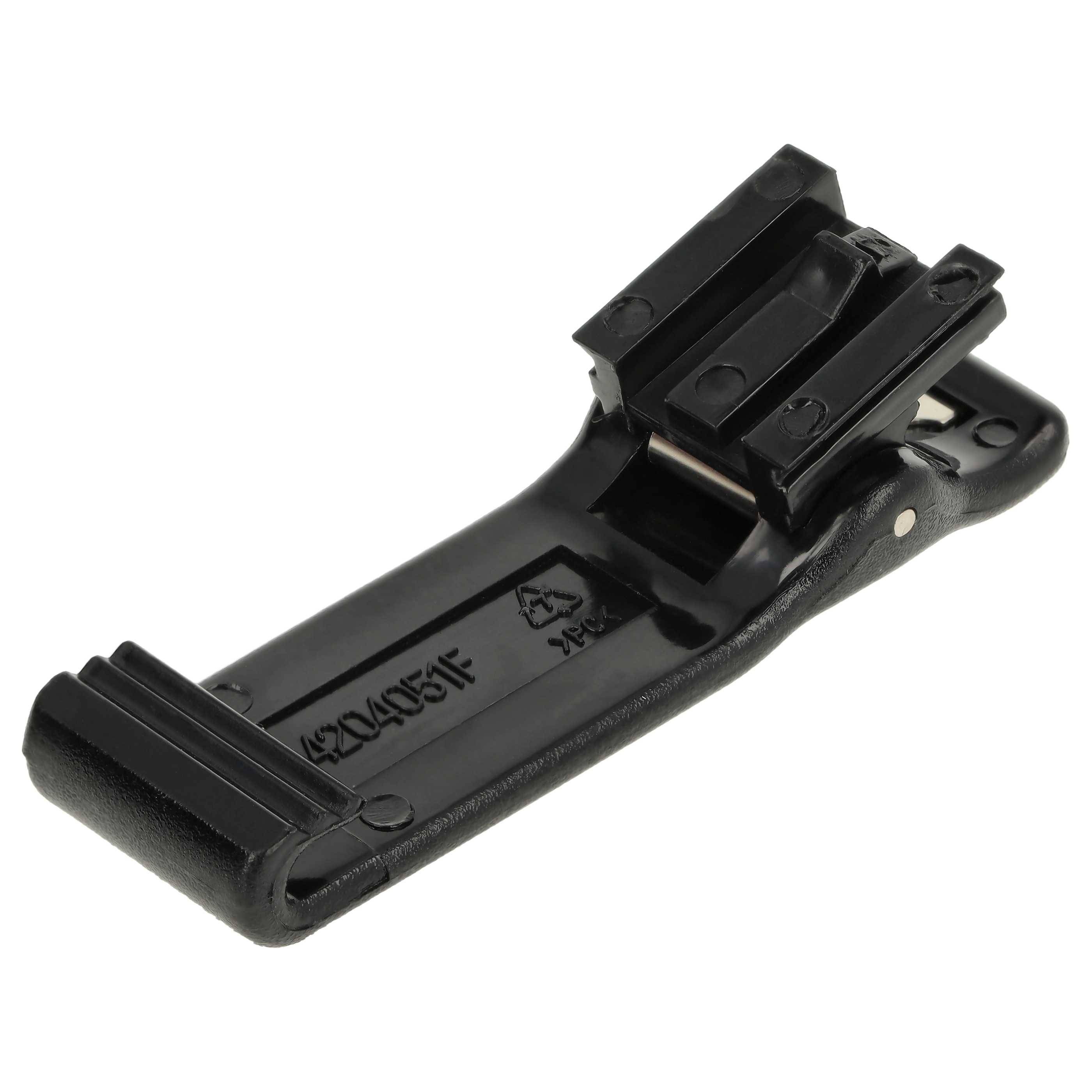 vhbw Gürtelclip Ersatz für Motorola HLN9724A für Funkgerät - Kunststoff, Schwarz