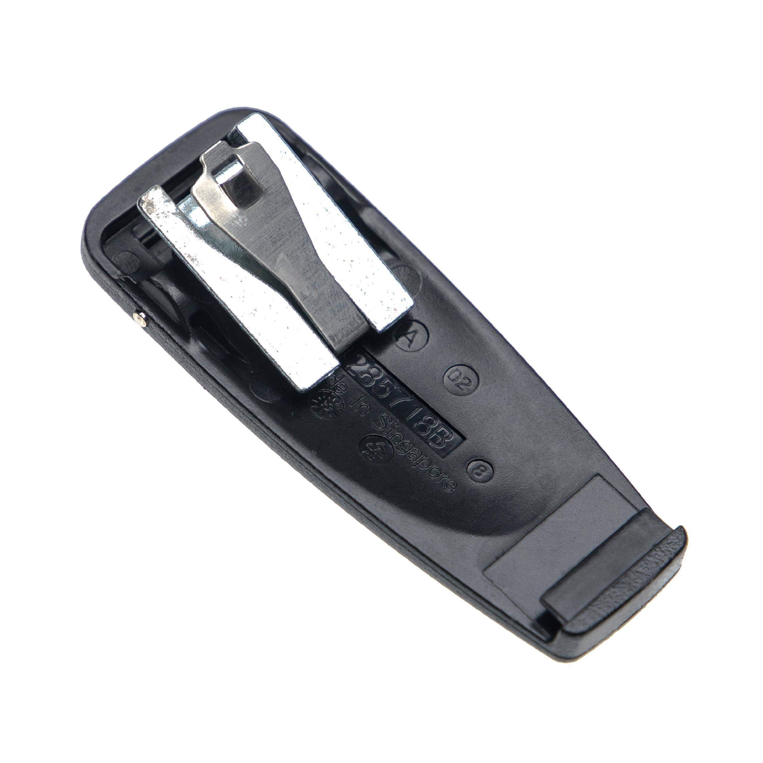 vhbw Gürtelclip kompatibel mit Motorola HT750, MTS8250XLS, MTX850, MTX8250 Funkgerät - Kunststoff, Schwarzk