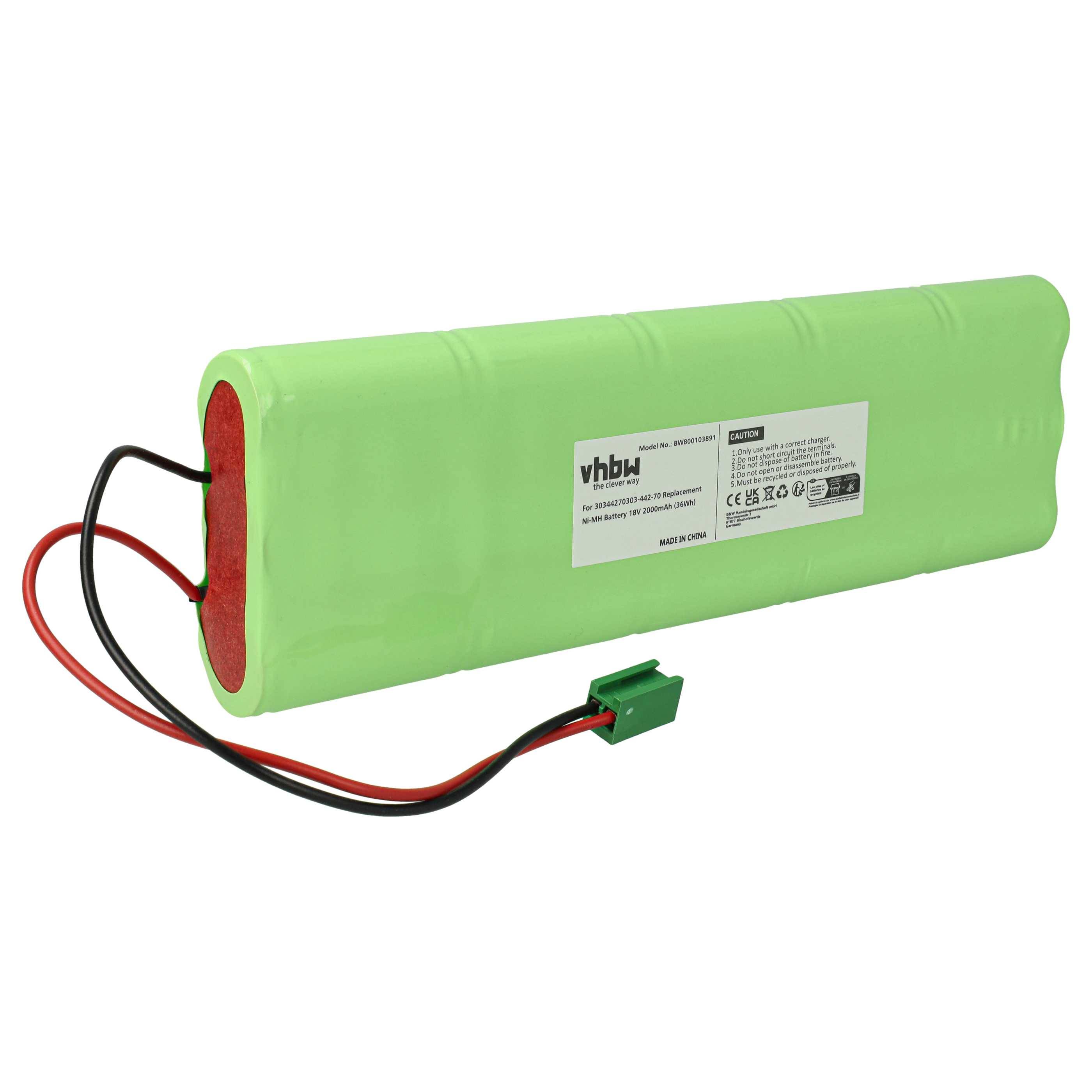 vhbw Akku kompatibel mit GE Cardio Smart EKG, Cardiosmart Mac 1200 ECG Recorder Medizintechnik (2000 mAh, 18 V, NiMH)