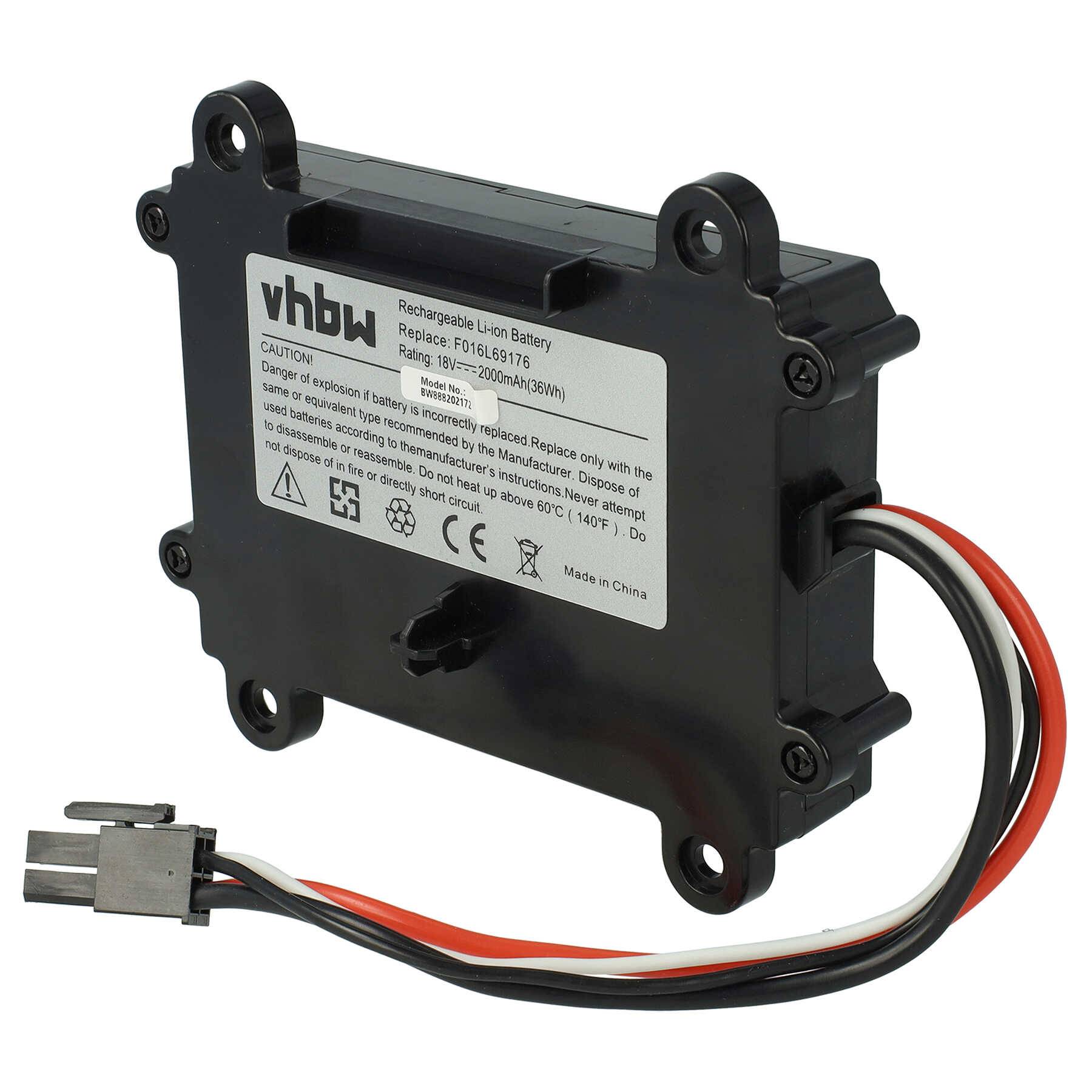 Batteriepack mit Etikett, auf dem „vhbw Wiederaufladbare Li-Ionen-Batterie