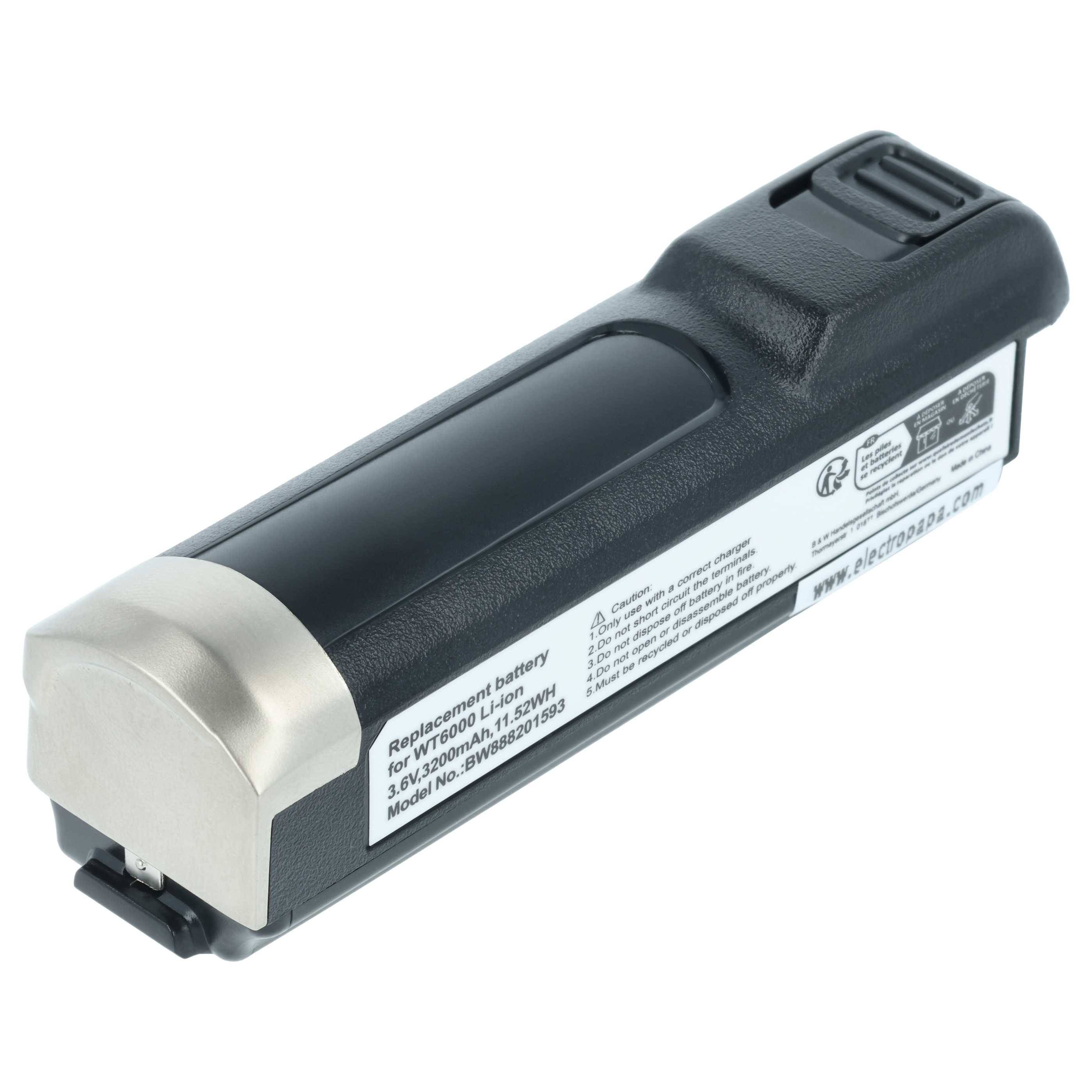 vhbw Akku Ersatz für Zebra BTRY-NWTRS-50MA-01 | für Barcodescanner POS (3200 mAh, 3,6 V, Li-Ion)