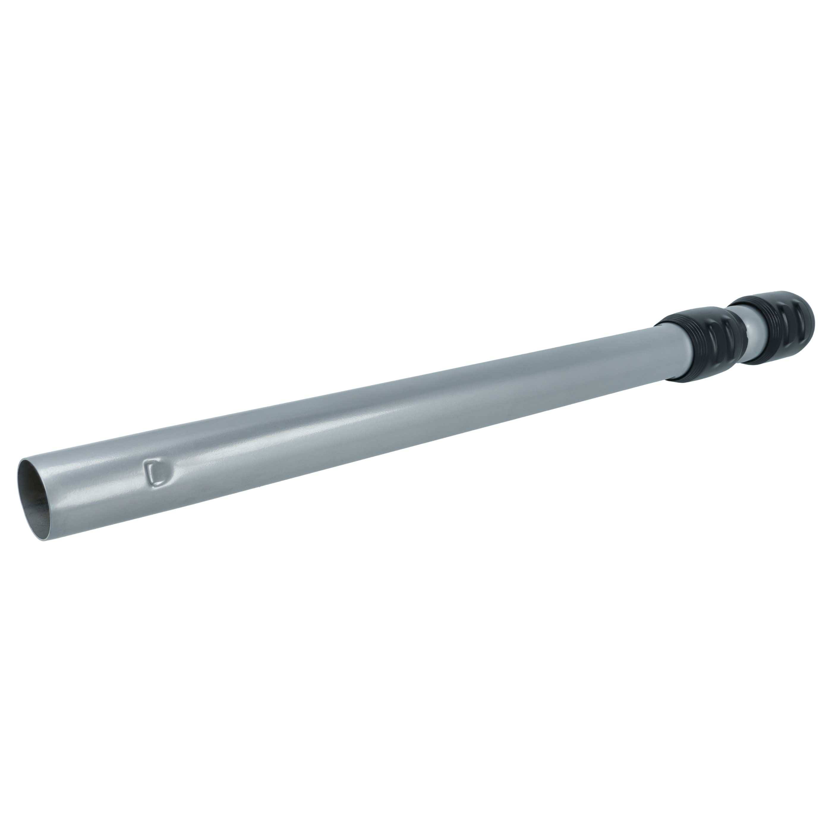 vhbw 2x Staubsaugerohr kompatibel mit Philips PowerPro Ultimate FC9912 | FC9919/09 Staubsauger - 35 mm Anschluss, 56 - 86,5 cm lang Schwarz Silber