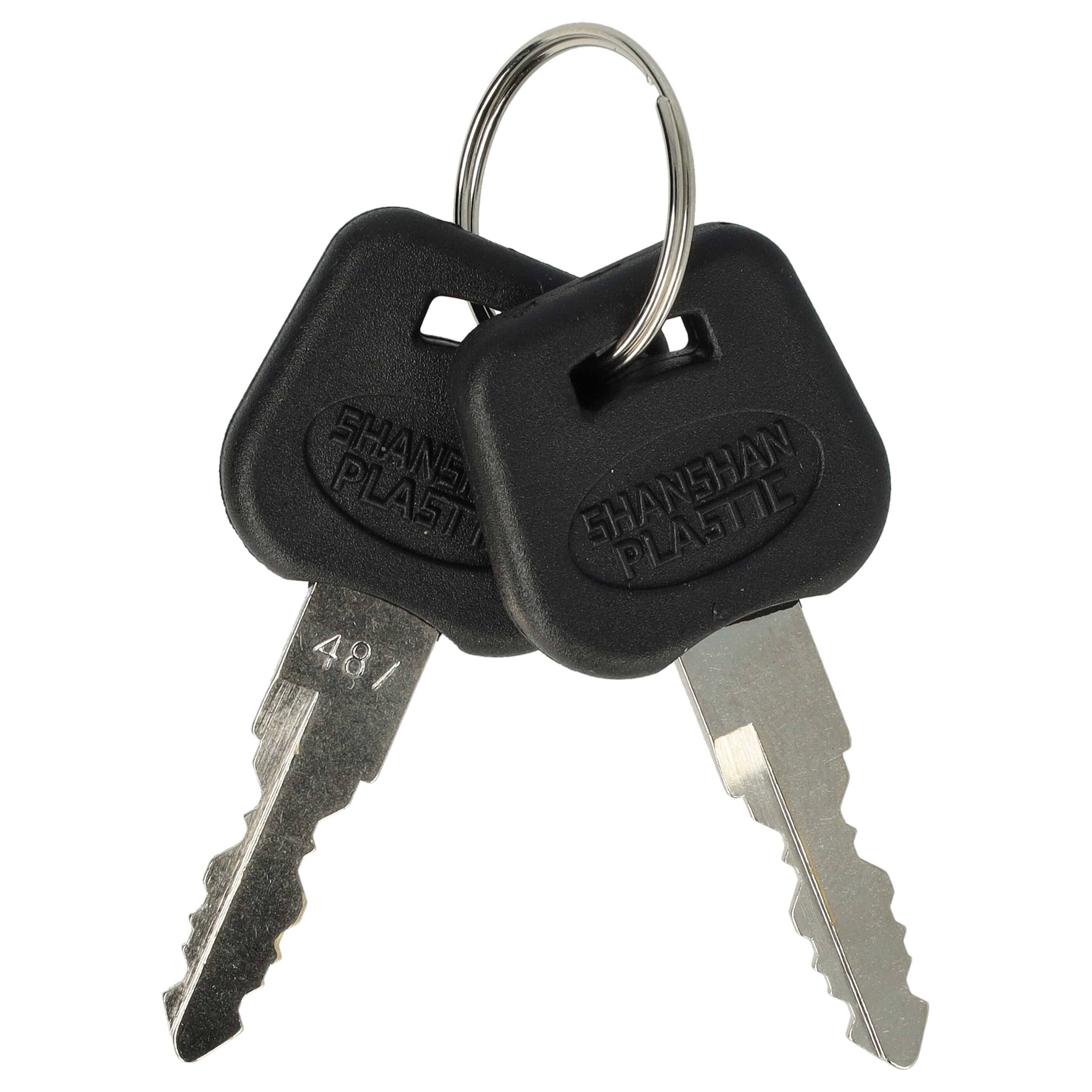 vhbw Unterrohrakku Akku kompatibel mit Bafang BBS01, E-Bikes und Pedelecs kompatibel mit Hailong Akkusystem - Inkl. Ladegerät (10,4 Ah, 48