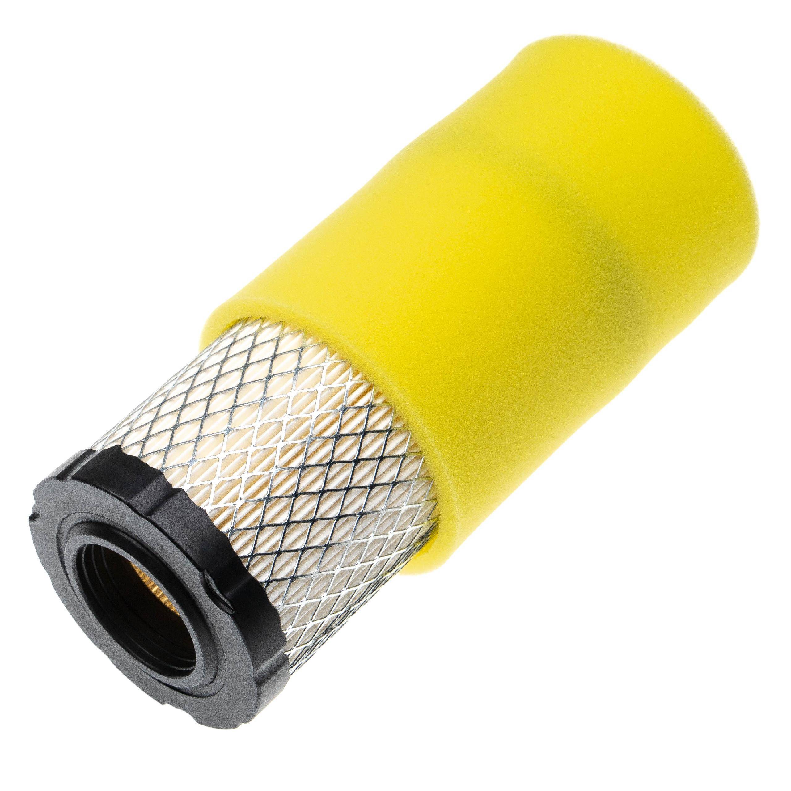 vhbw 1x Vorfilter, 1x Luftfilter kompatibel mit Briggs & Stratton 31M977, 31Q777, 31Q700, 31Q600 Motor für Rasentraktor - 2-tlg. Filter-Set