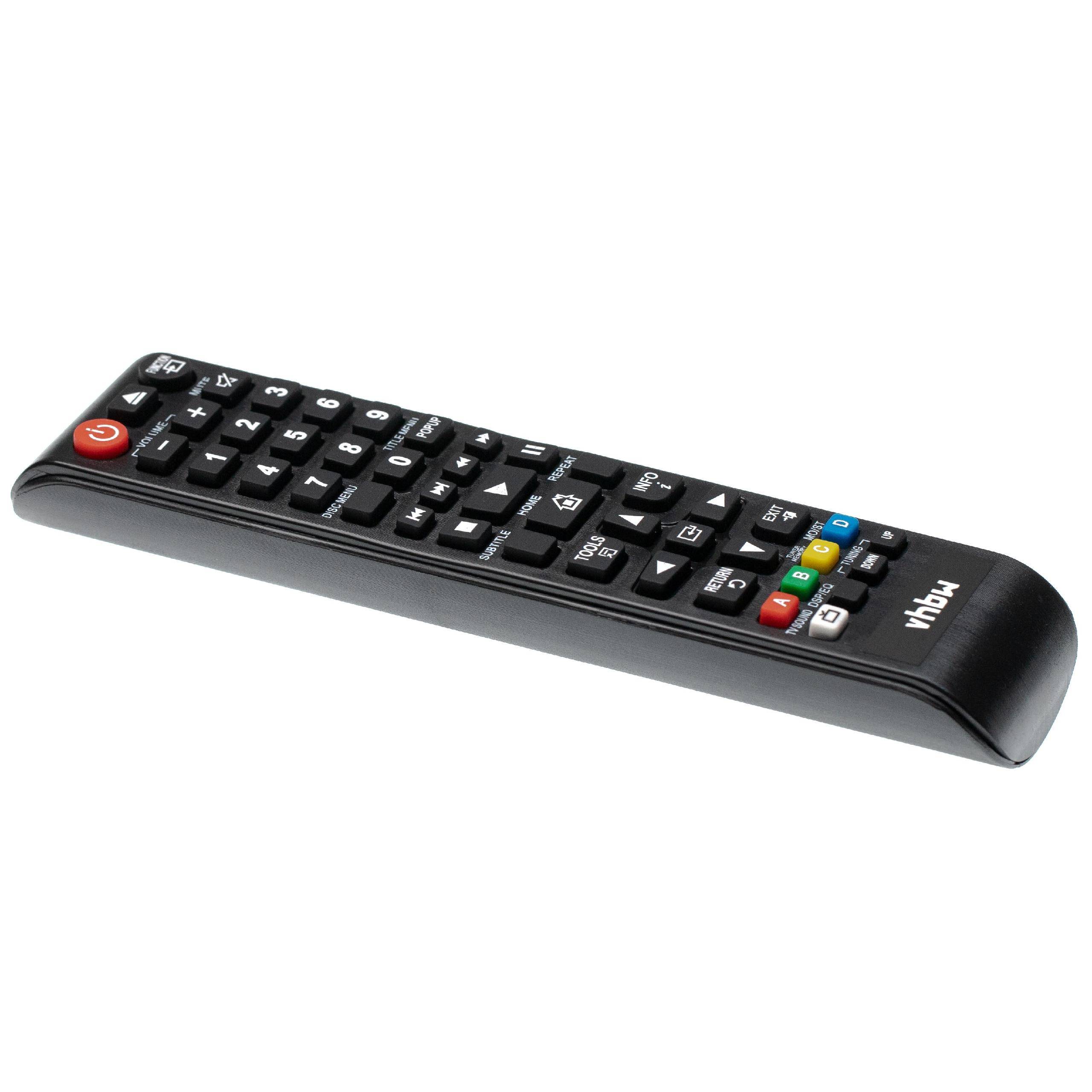 vhbw Fernbedienung kompatibel mit Samsung HT-HM55/ZA, HT-HM55, HT-H5500W/ZA, HT-J4200, HT-J4100 Blu-Ray Disc Player - Ersatzfernbedienung