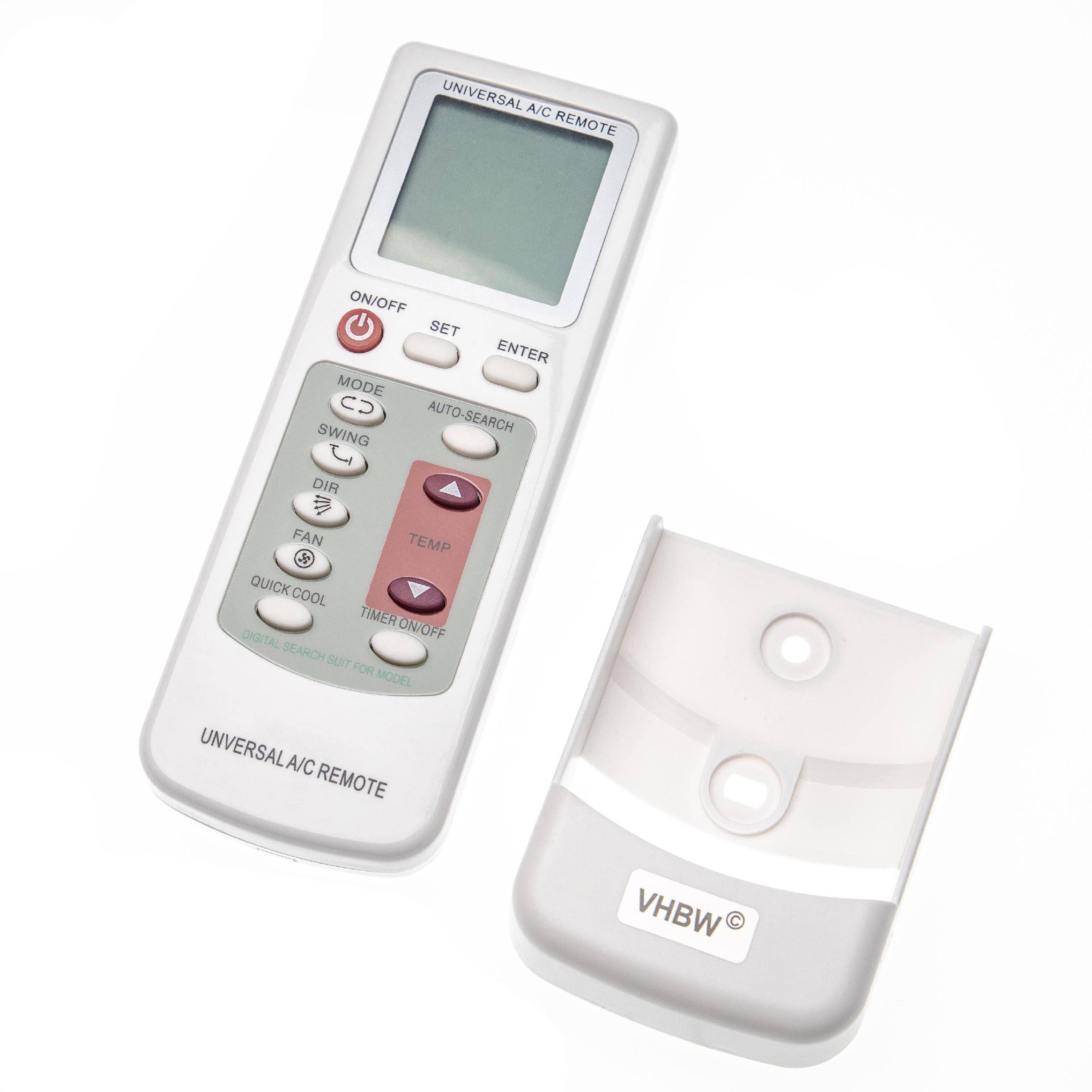 vhbw Fernbedienung kompatibel mit Fujitsu Klimaanlagen + Halterung Weiß
