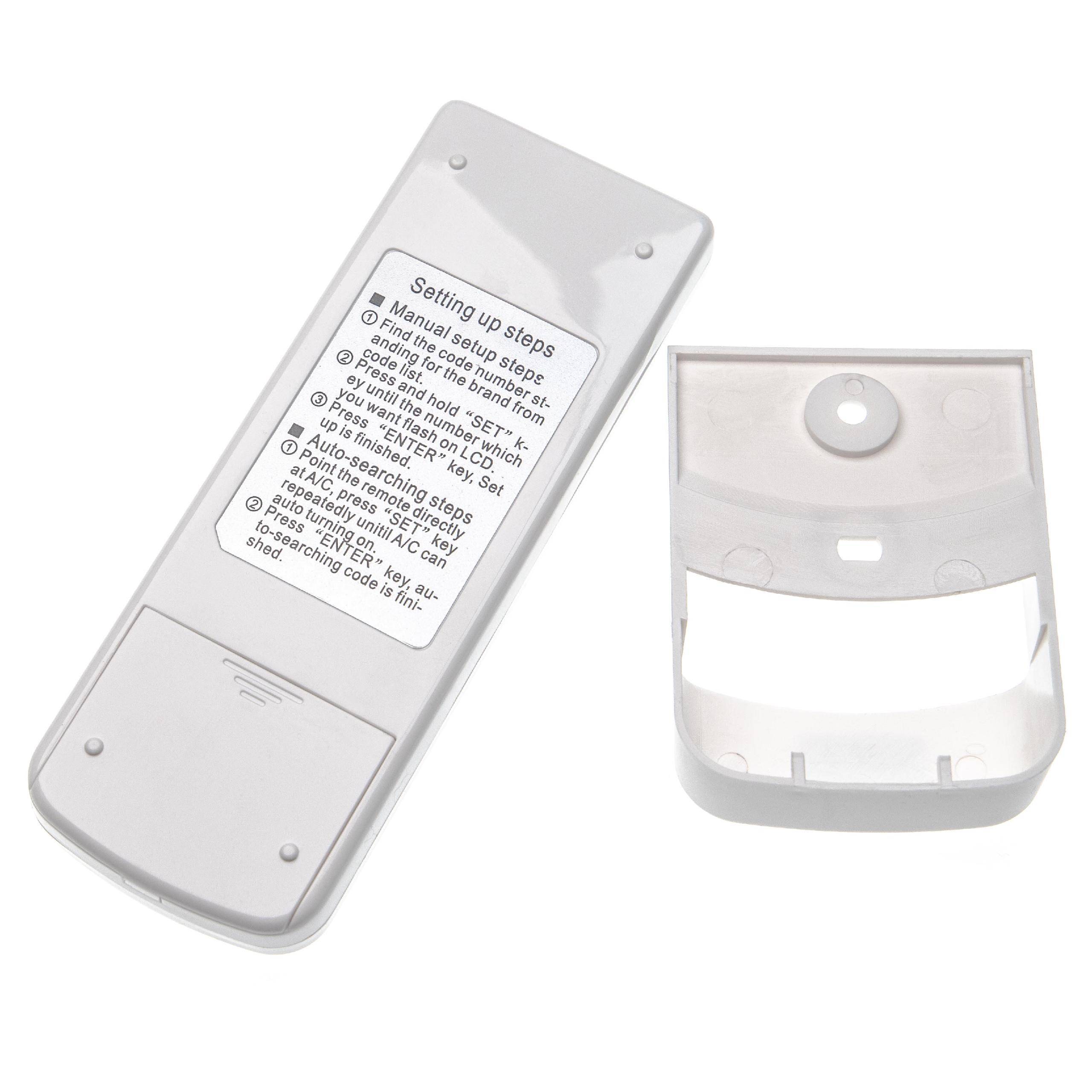 vhbw Fernbedienung kompatibel mit NEC Klimaanlagen + Halterung Weiß