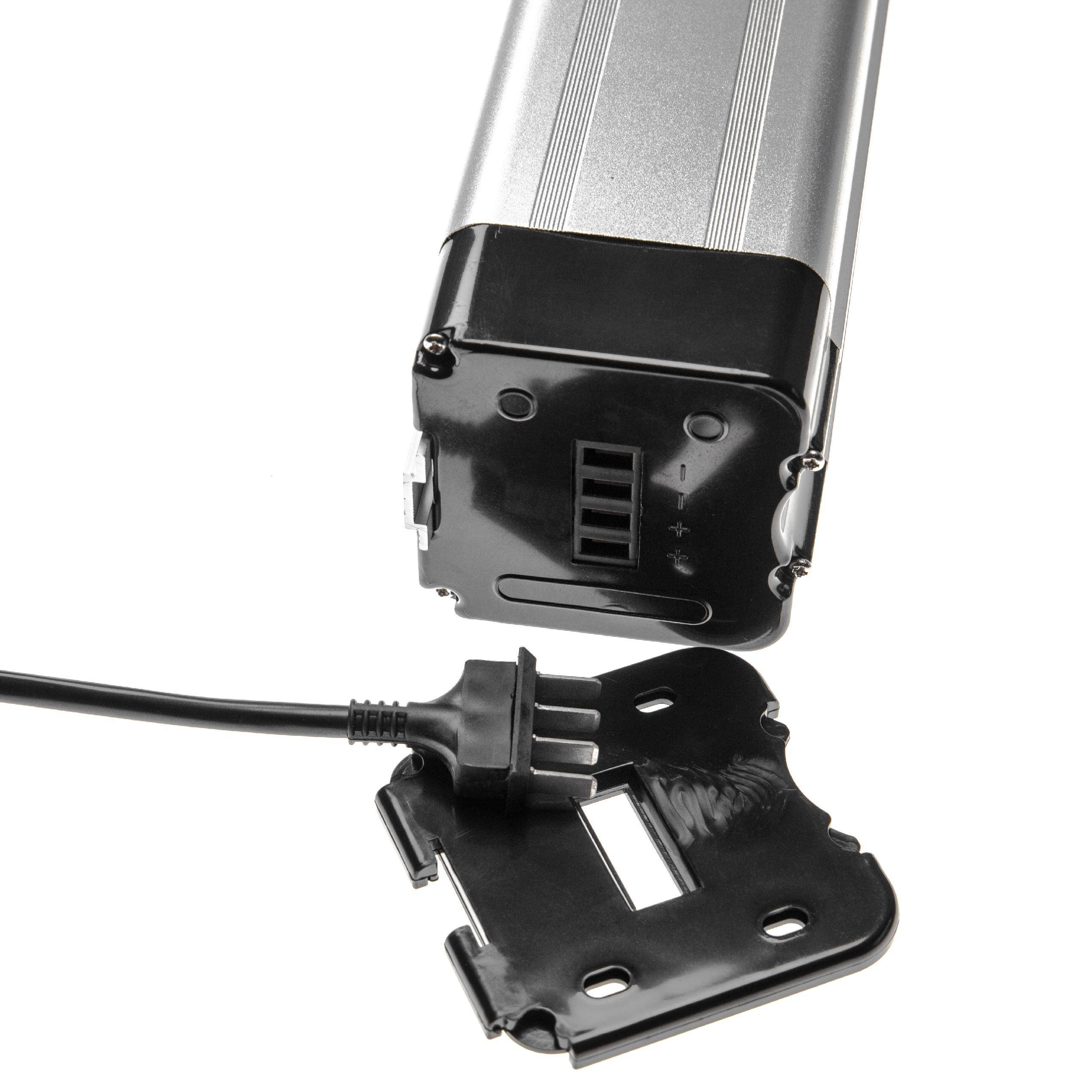 vhbw Sattelrohrakku Akku kompatibel mit Elektrofahrrad mit Sattelrohr-Akkusystem - Inkl. Ladegerät (8,8 Ah, 24 V, Li-Ion)