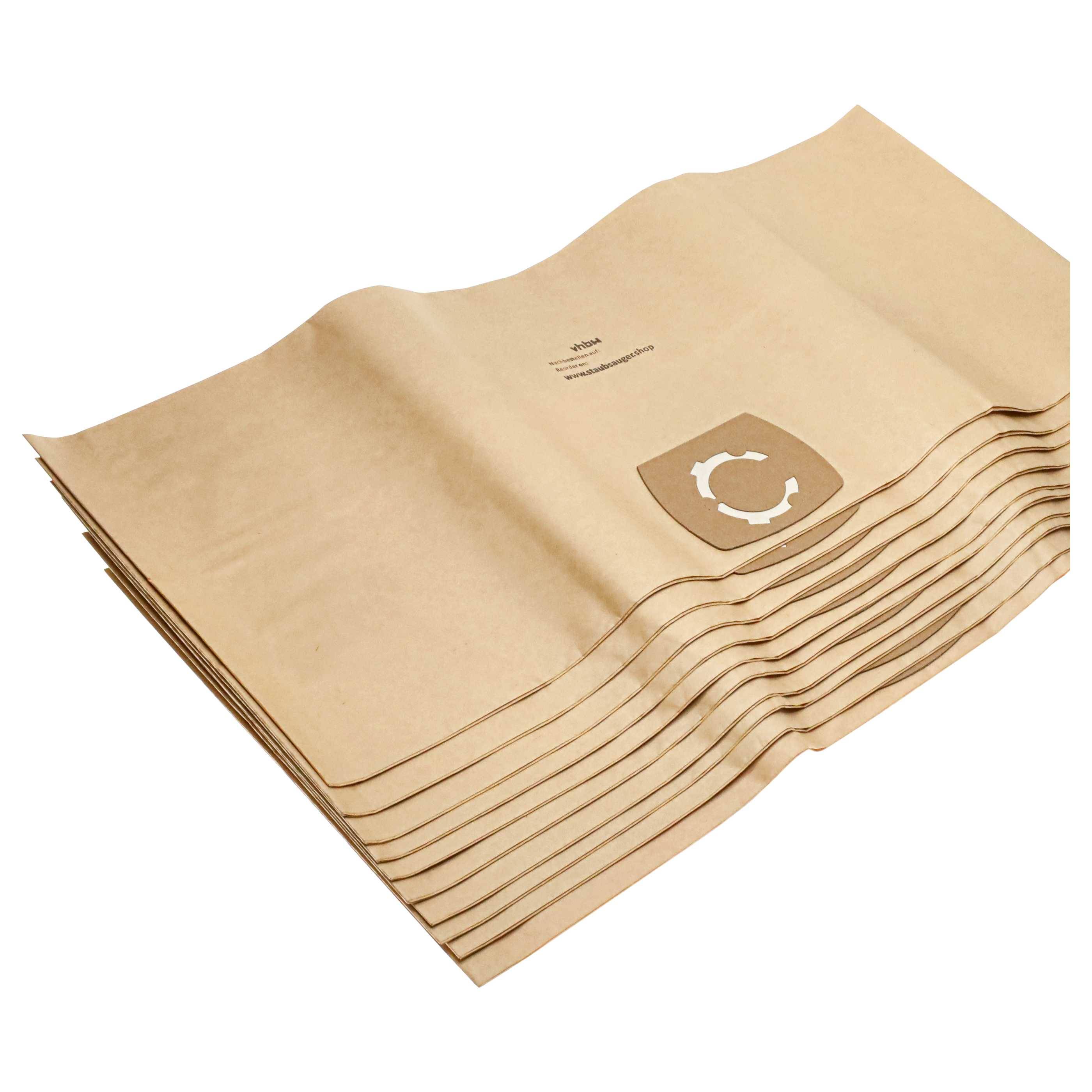 vhbw 20x Staubbeutel kompatibel mit Thomas Silverstar 1035, Silverstar 1435, Silverstar 1235 Staubsauger - 33,1cm x 77,7cm beige