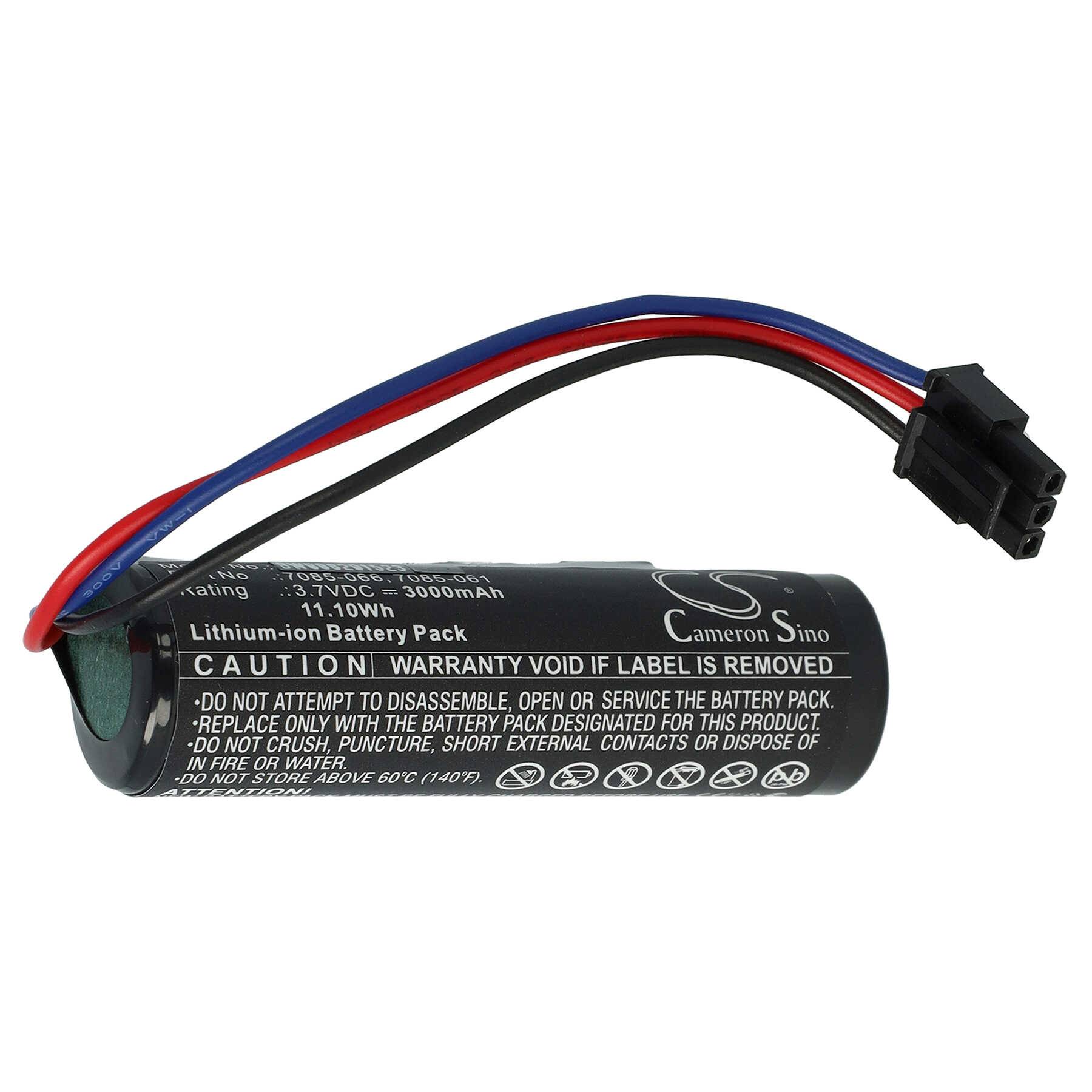 vhbw Akku Ersatz für Wolf Garten 7085-061, 7085-066 für Rasenmäher (3000mAh, 3,7V, Li-Ion)