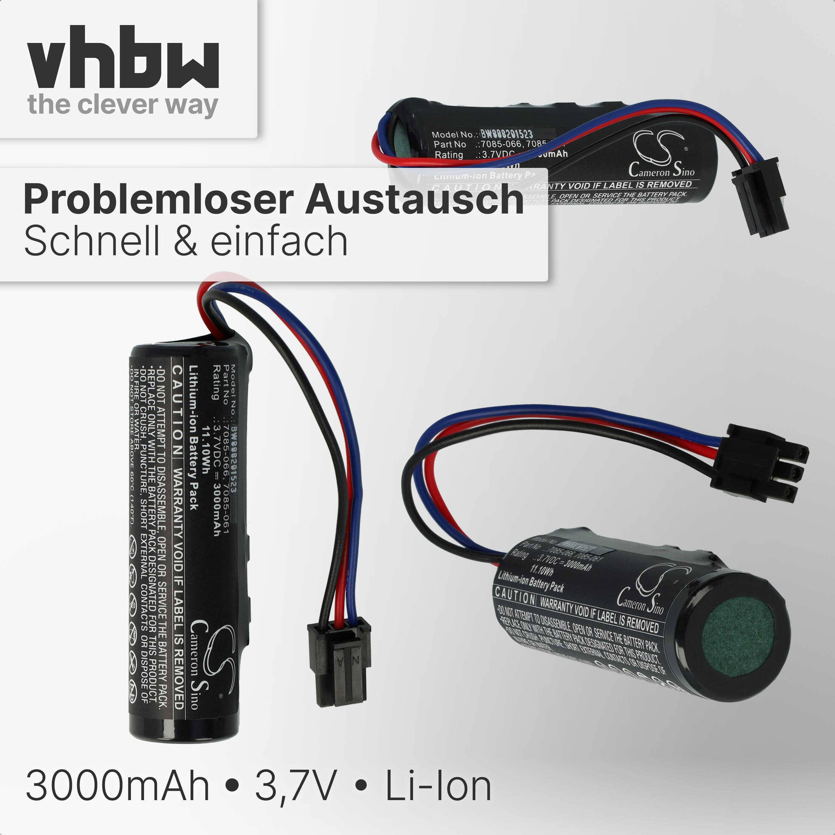 vhbw Akku Ersatz für Wolf Garten 7085-061, 7085-066 für Rasenmäher (3000mAh, 3,7V, Li-Ion)
