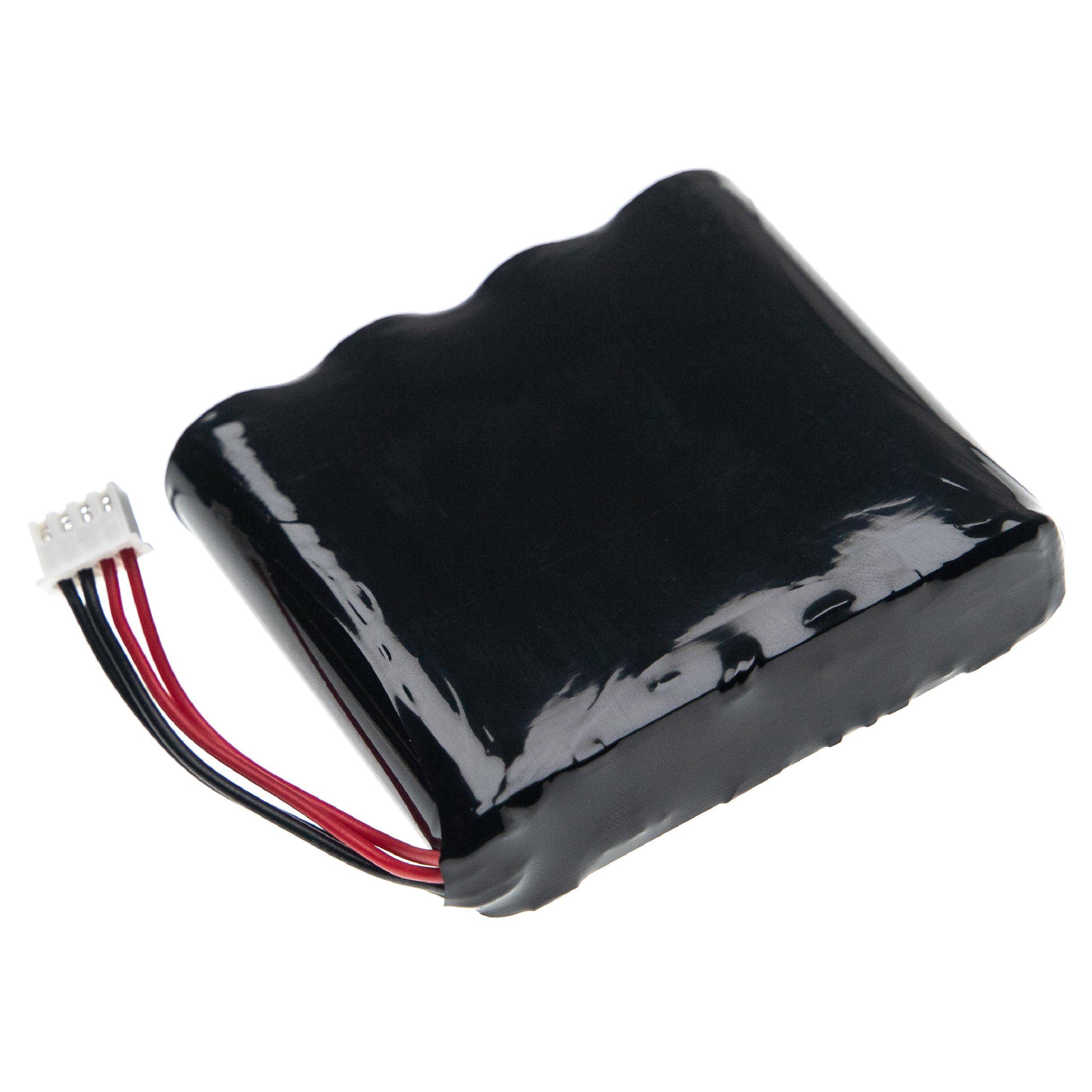 Ein rechteckiger, schwarzer Lithium-Ionen-Akku mit drei freiliegenden Drähten, der zur Stromversorgung elektronischer Geräte verwendet wird.