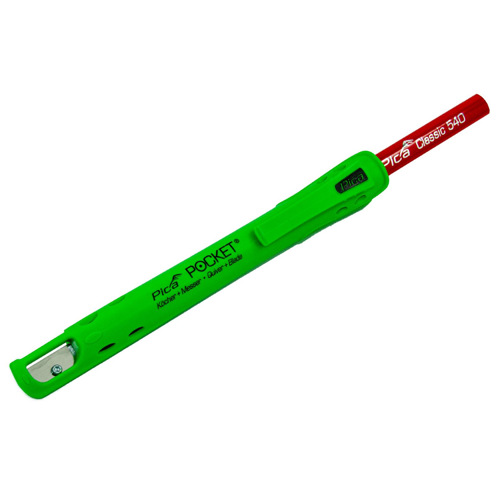 Pica Pocket 505 Köcher & Messer Stiftköcher mit genialer Klemmfunktion, inkl. Stift