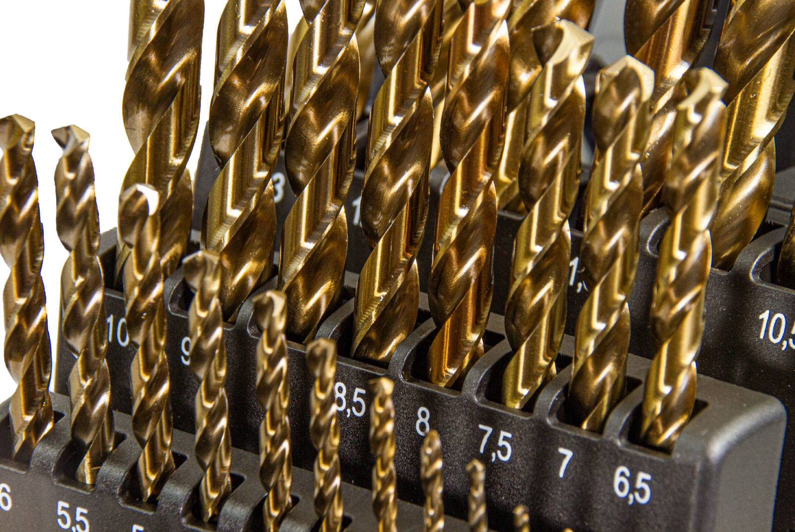 Ruko Terrax Spiralbohrer Metallbohrer-Satz 25 tlg. 1-13 mm, HSSE-Co 5, DIN 338, Typ VA