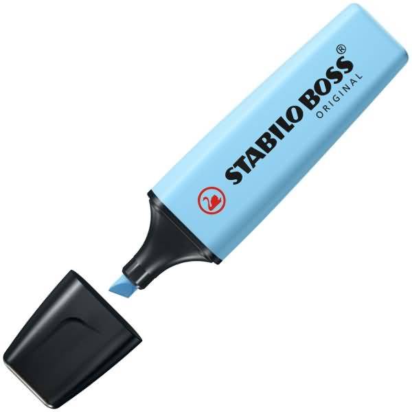 Textmarker Boss Original Pastel himmlische Blau