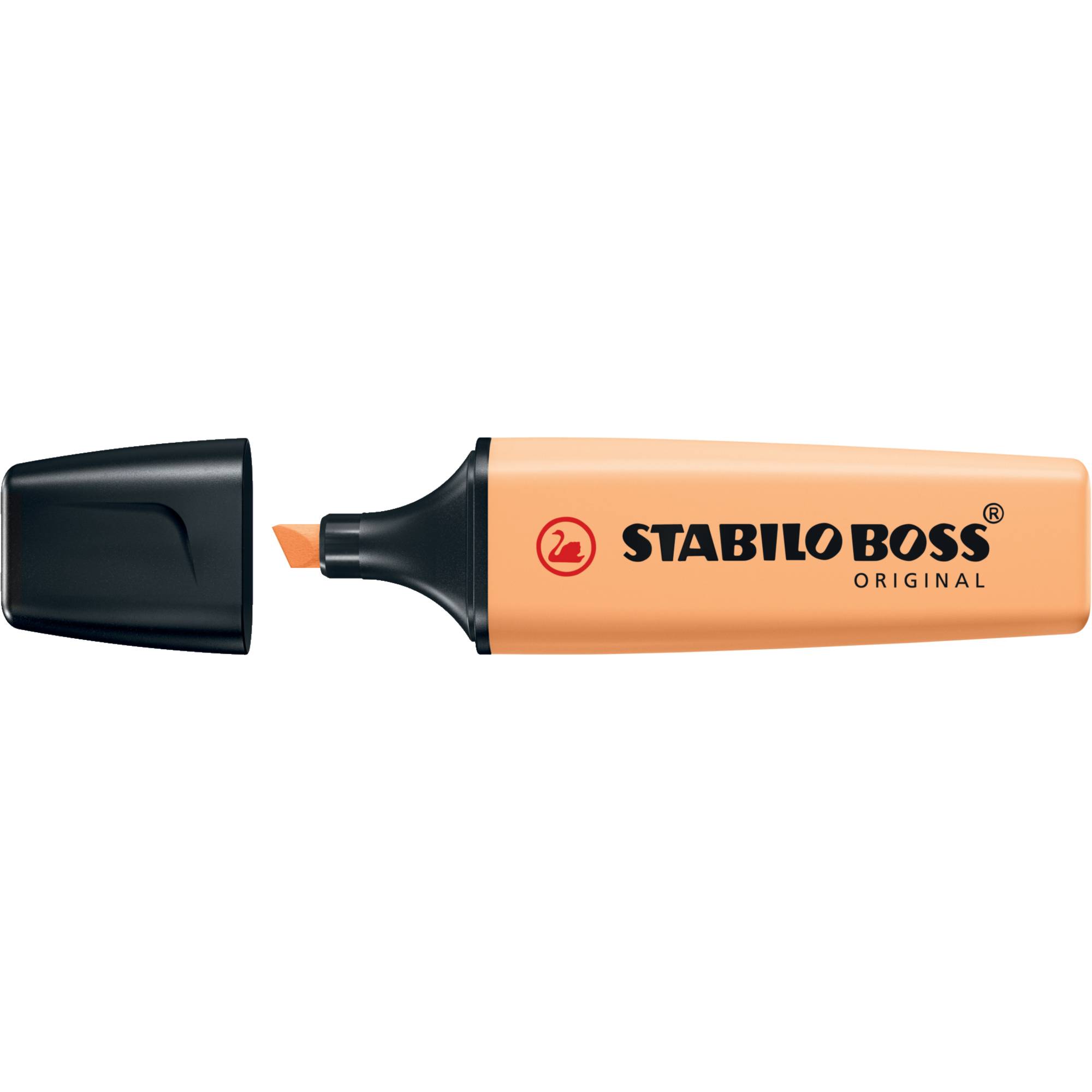 STABILO Boss Original Pastel, 1 Stück(e), Orange, Meißel, Schwarz, Orange, Pale orange, Kunststoff