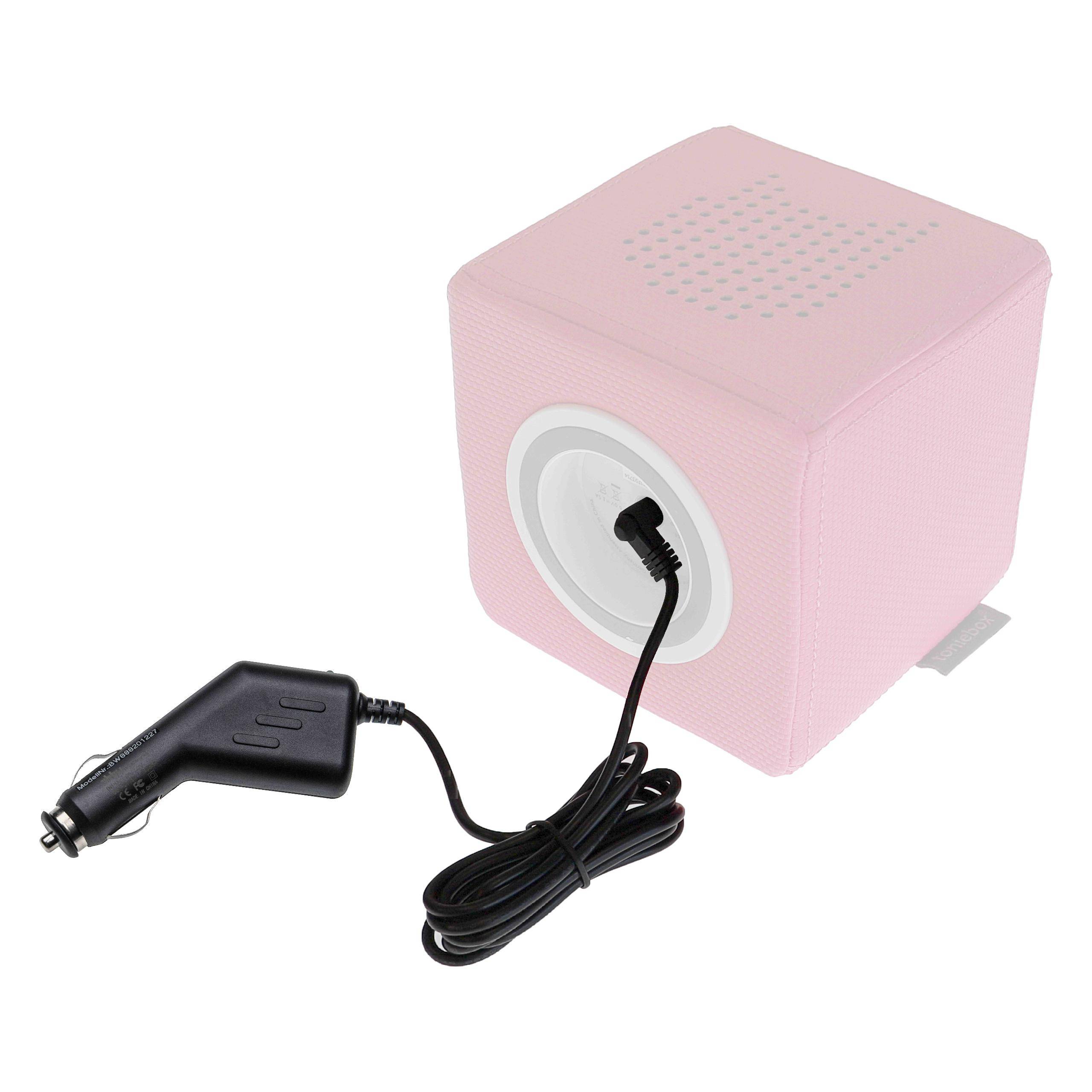 vhbw KFZ-Ladekabel kompatibel mit tonies Toniebox Kinder Musik Box Ladegerät 12V/24V