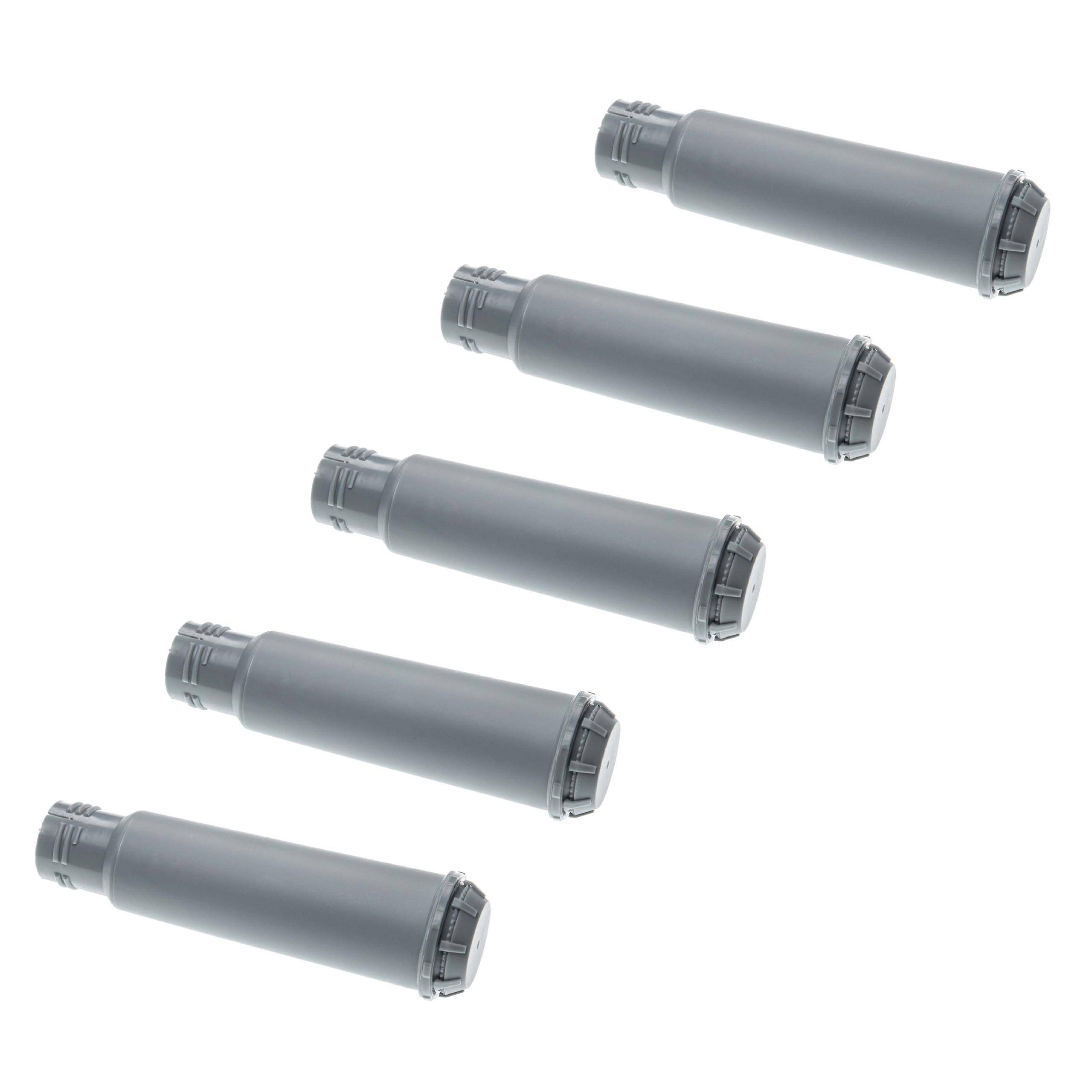 vhbw 5x Wasserfilter Filter kompatibel mit Siemens Compact TK52002 Kaffeevollautomat, Espressomaschine - grau