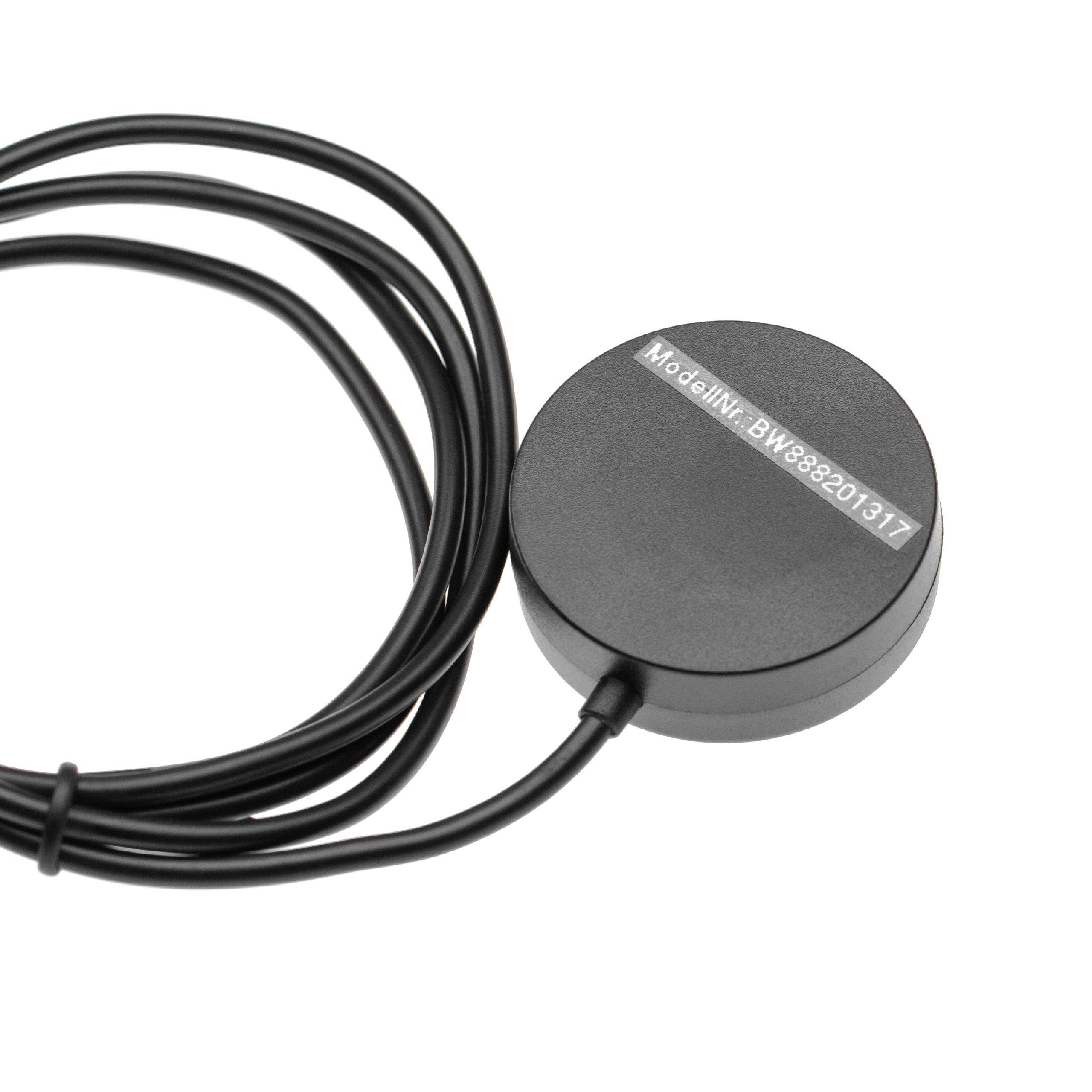 vhbw USB Ladekabel kompatibel mit Garmin D2 Charlie Smartwatch | Ladestation Schwarz, 100 cm