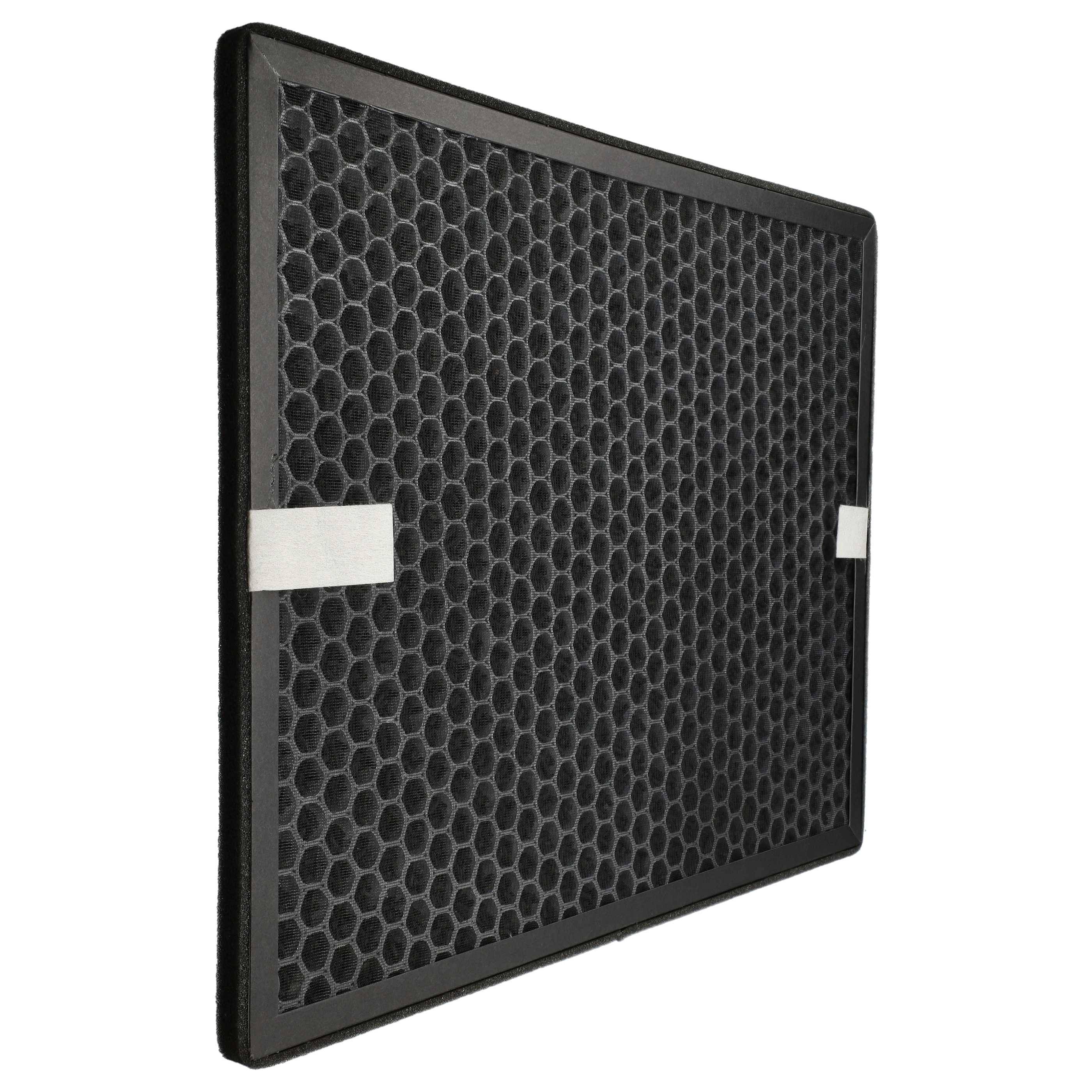 vhbw Aktivkohlefilter kompatibel mit Philips AC2729 Luftreiniger - Luftfilter Schwarz