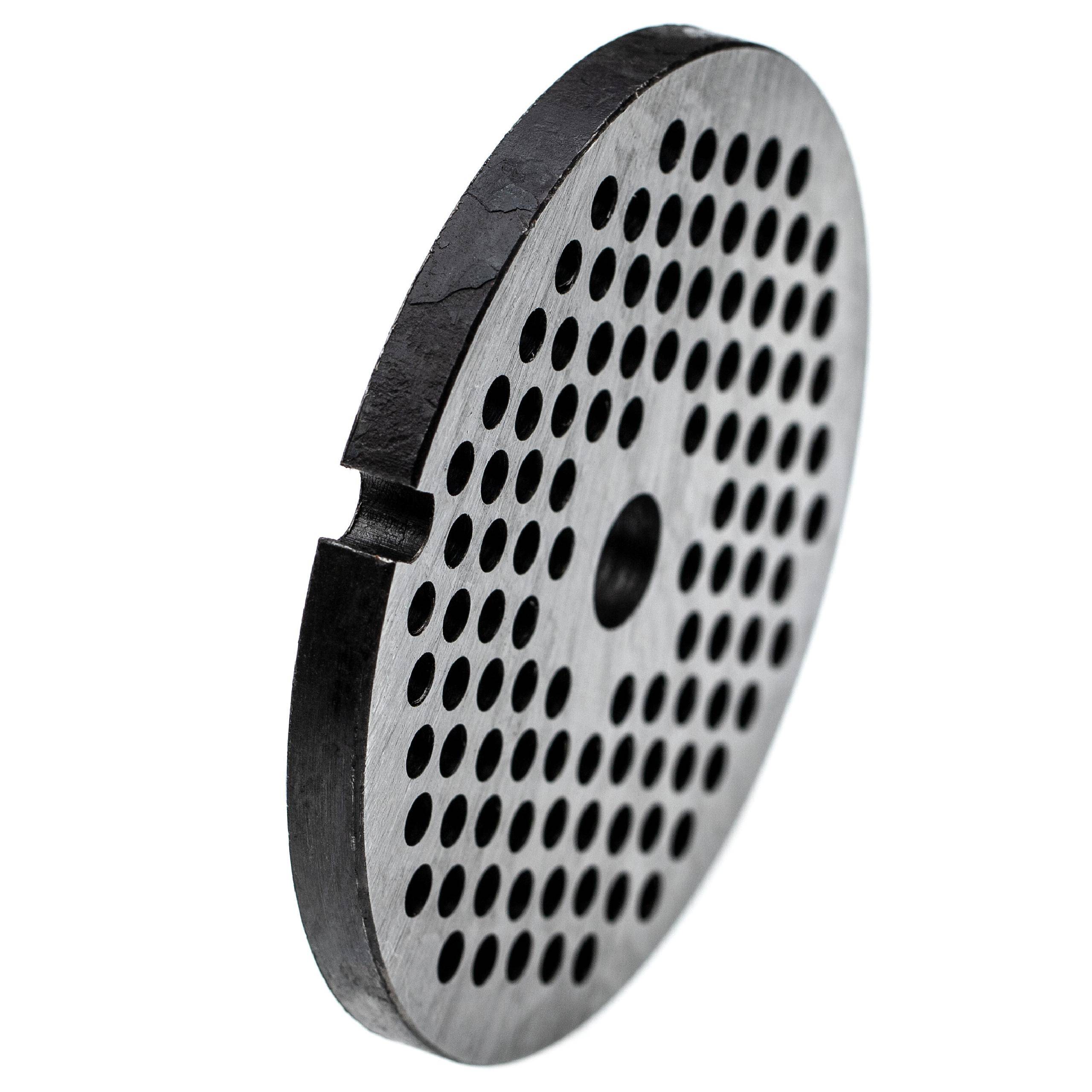 vhbw Lochscheibe Gr. 32 für Fleischwolf - Lochdurchmesser 5mm, 13,4mm Bohrung, Stahl
