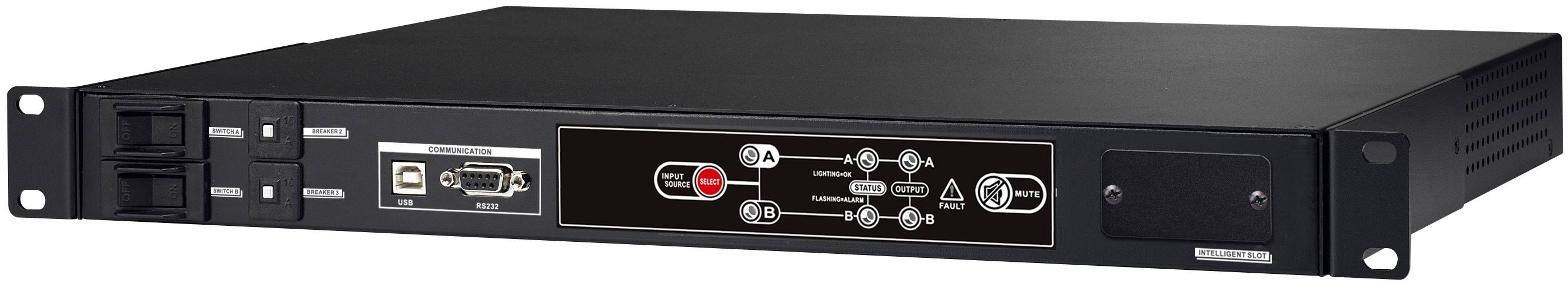 BLUEWALKER - PowerWalker ATS - Redundant switch (Rack - einbaufähig) - Wechselstrom 220/230/240 V - RS-232, USB - Ausgan