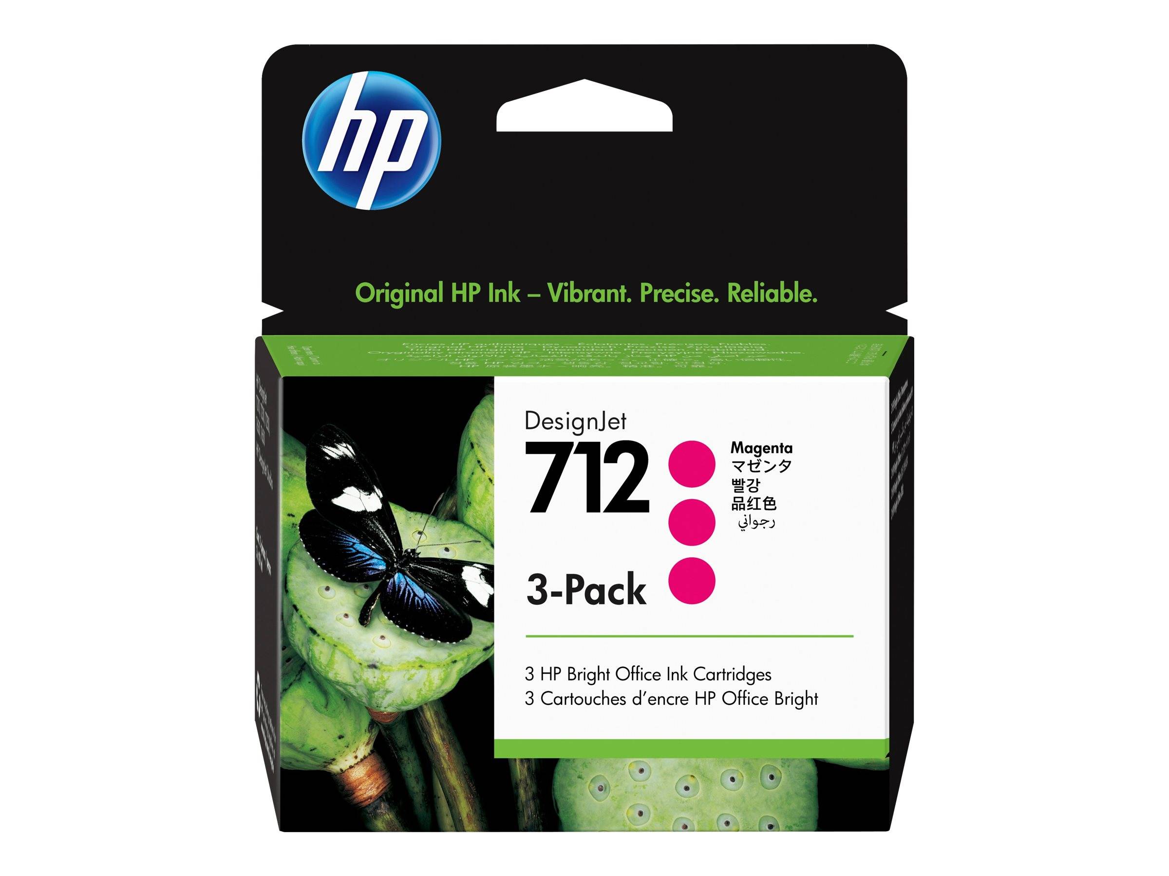 HP 712 - 3er-Pack - 29 ml - Magenta - original