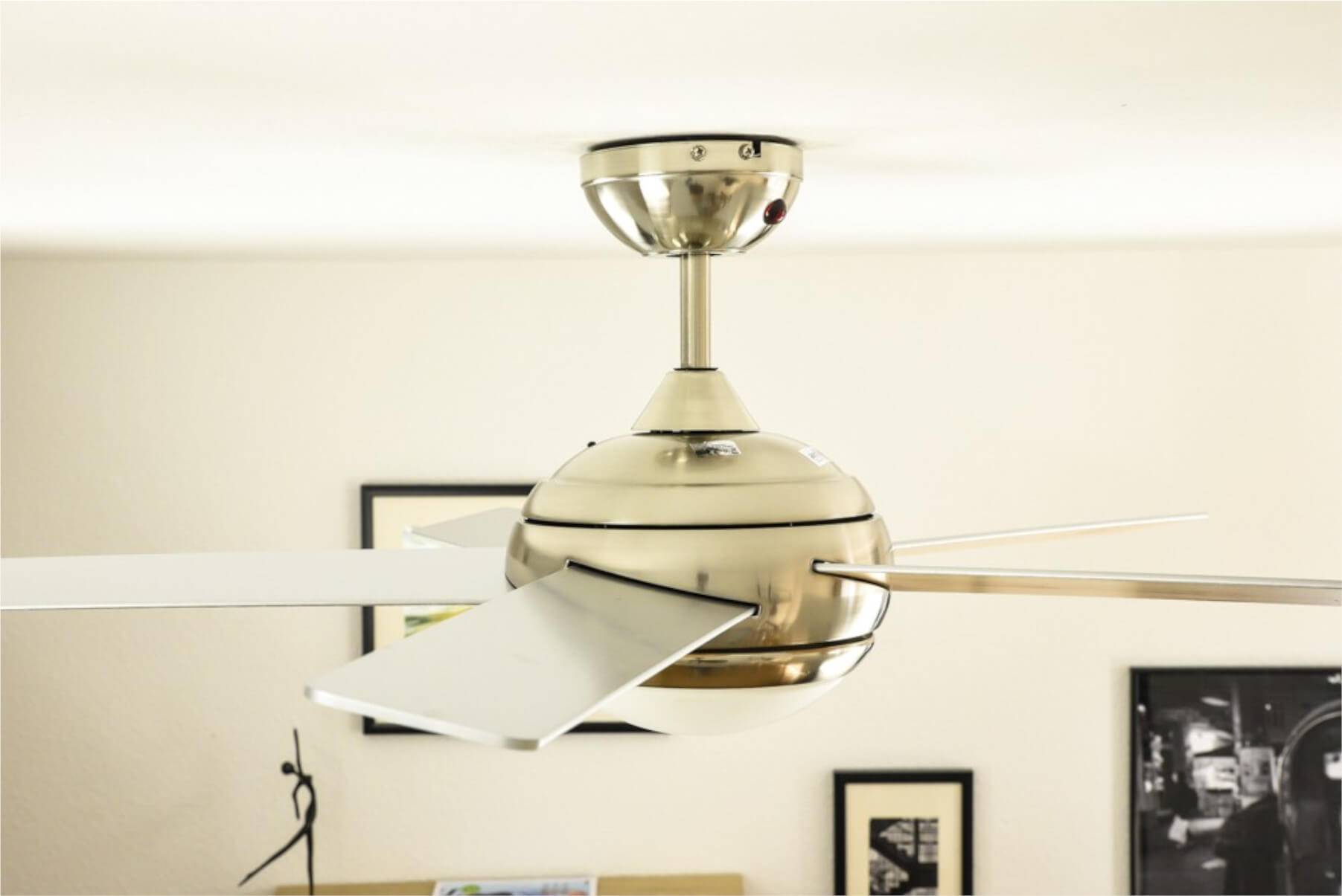 Deckenventilator Fresco Nickel 112 cm mit Licht